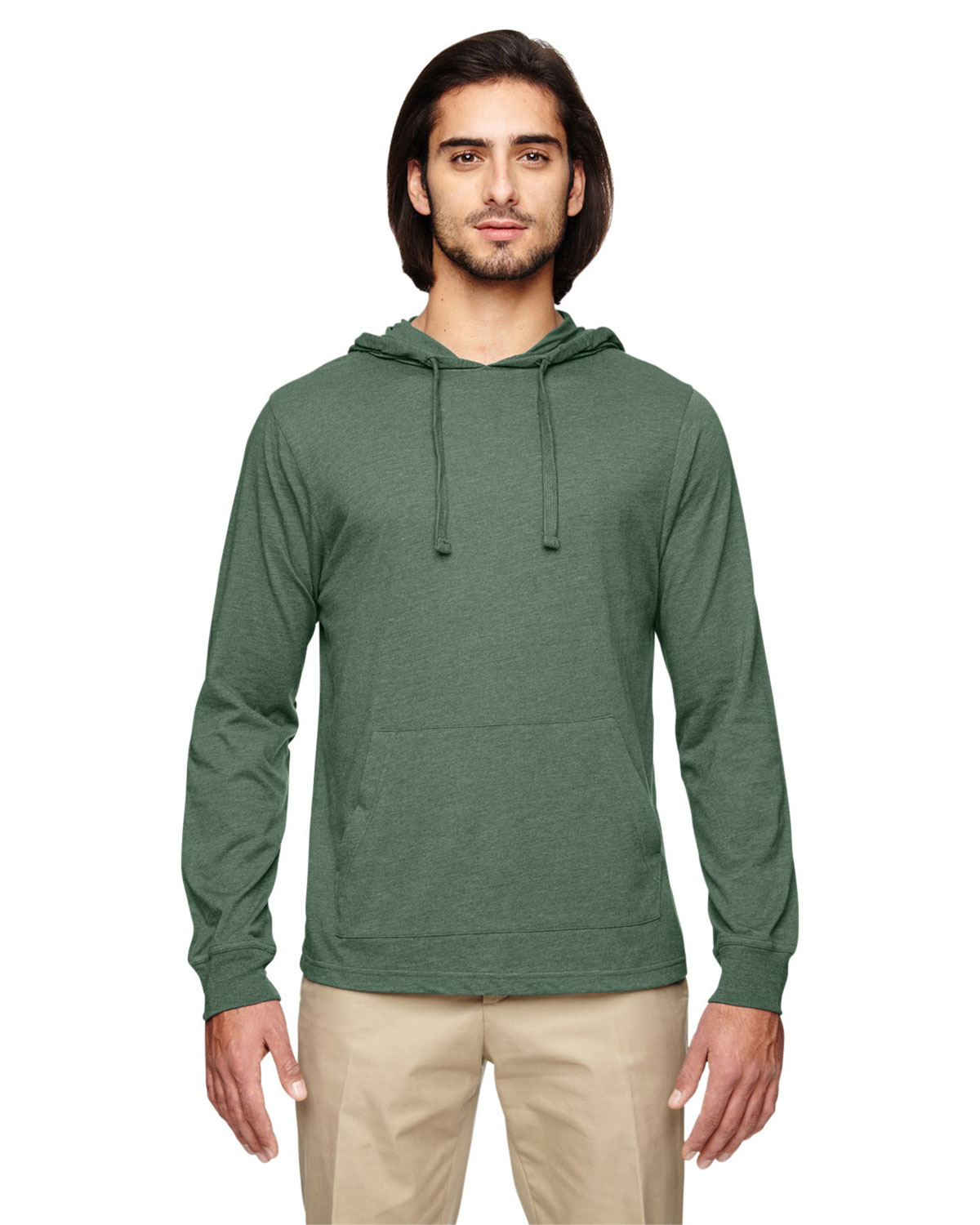 econscious EC1085 Unisex Eco Jersey Pullover Hooded Long Sleeve T-Shirt