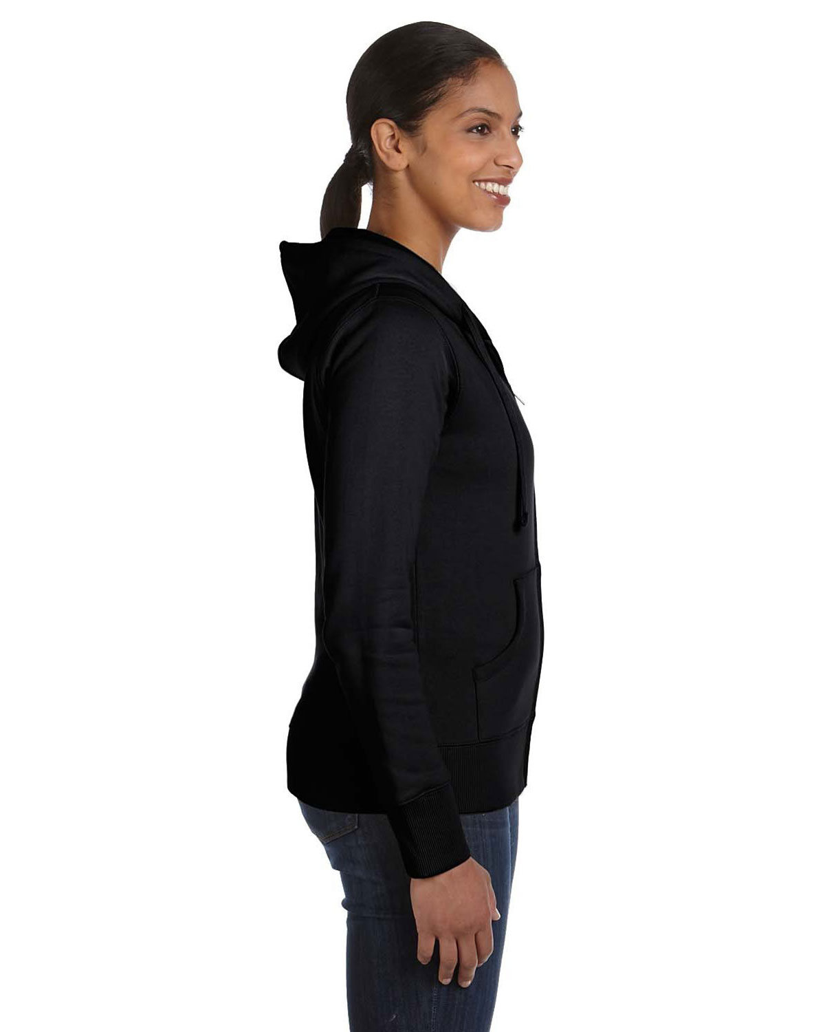 econscious EC4501 Women's Full-Zip Hooded Sweatshirt view 3