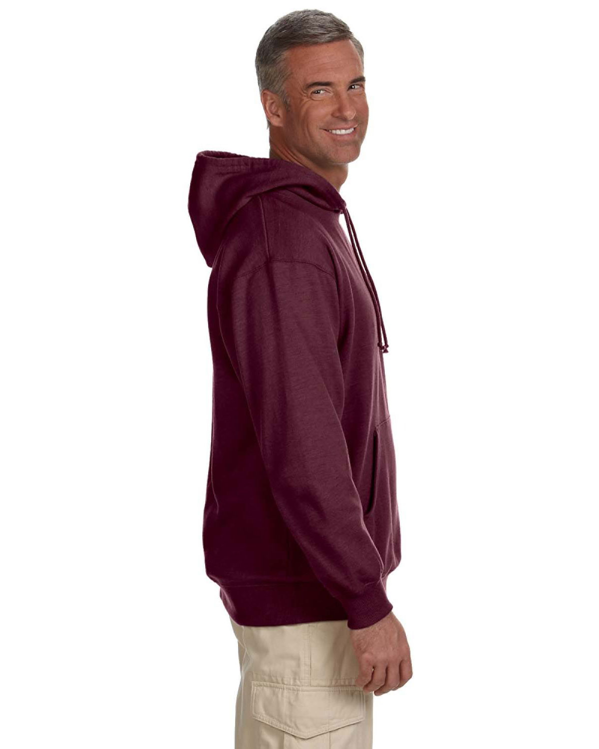 econscious EC5570 Unisex Heathered Hooded Sweatshirt view 3