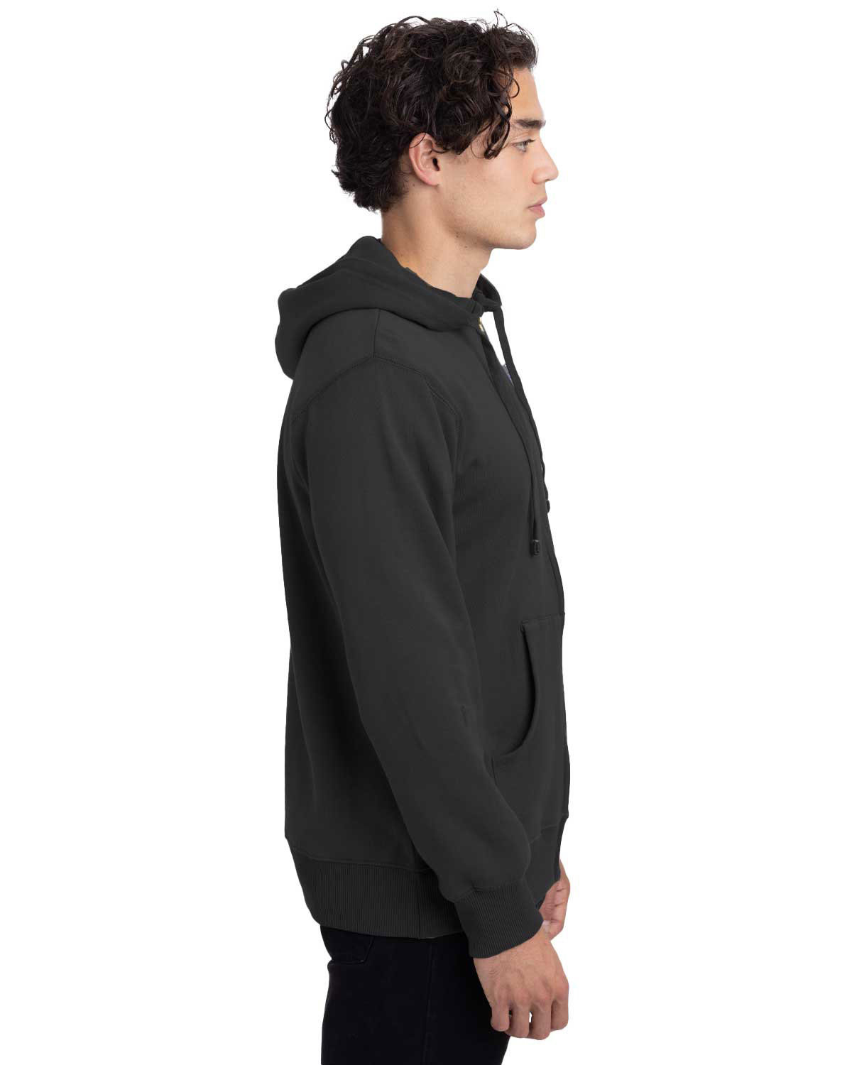 econscious EC5650 Unisex Heritage Full-Zip Hooded Sweatshirt view 3