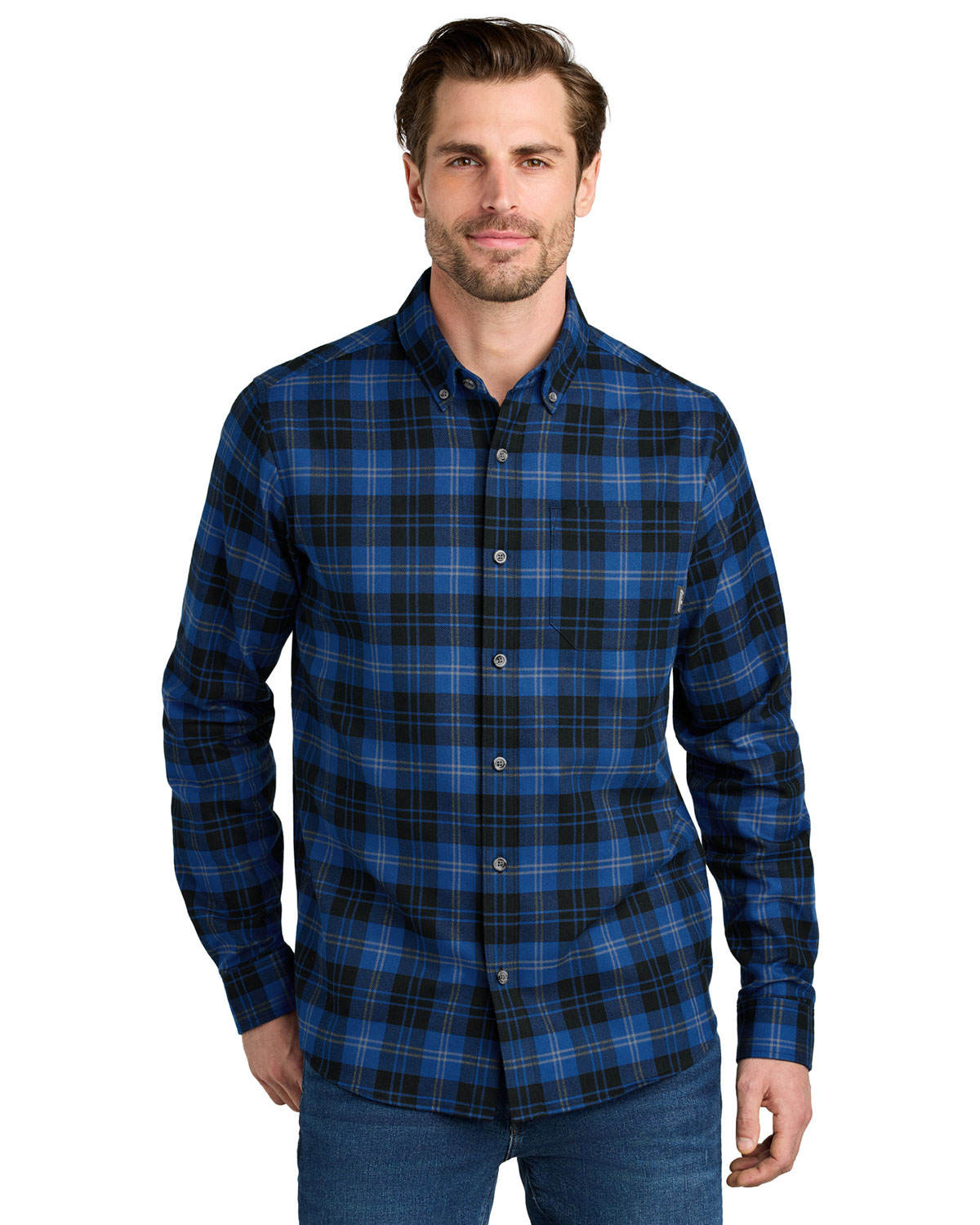 Eddie Bauer EB610 Long Sleeve Favorite Flannel Plaid Shirt