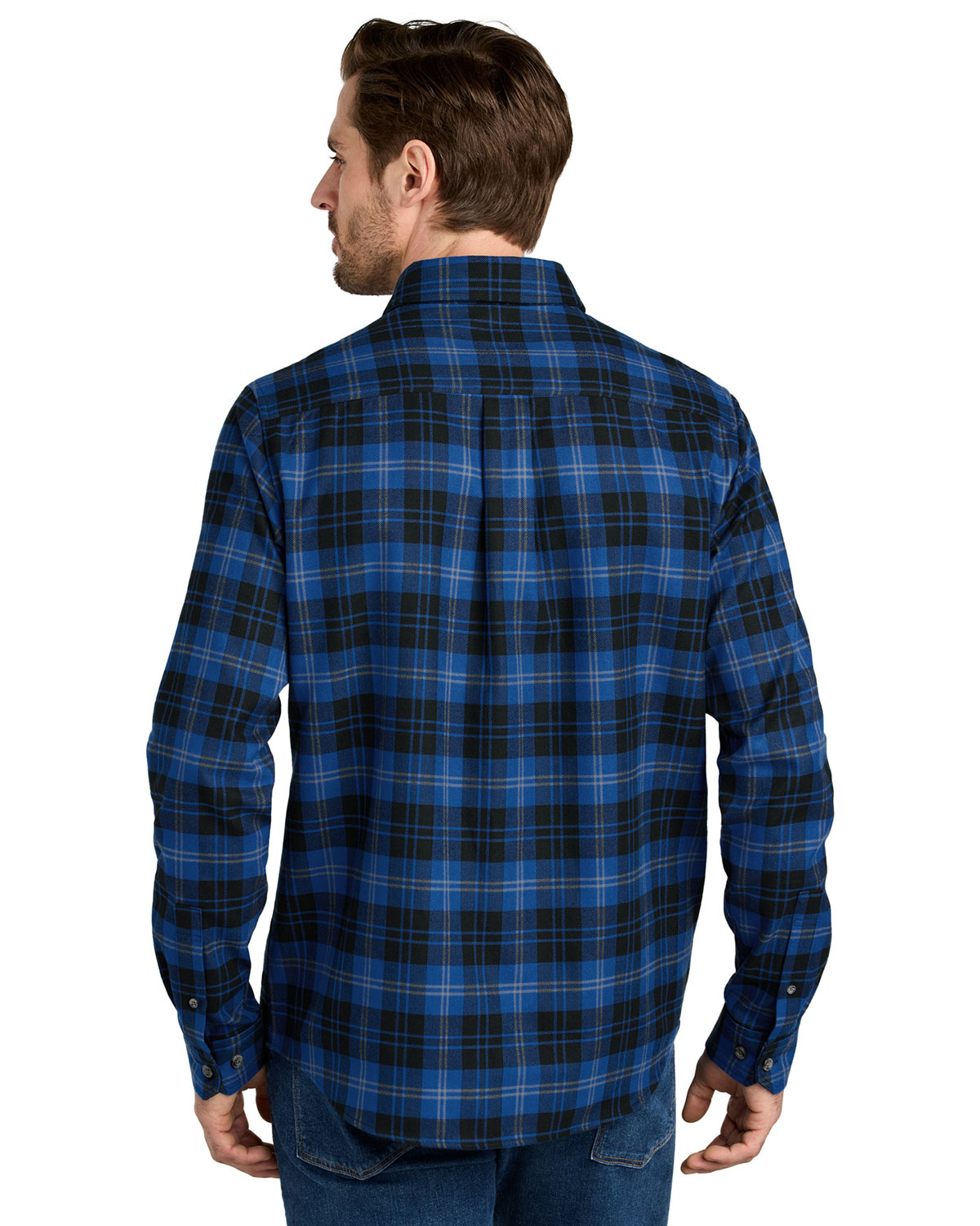 Eddie Bauer EB610 Long Sleeve Favorite Flannel Plaid Shirt view 2
