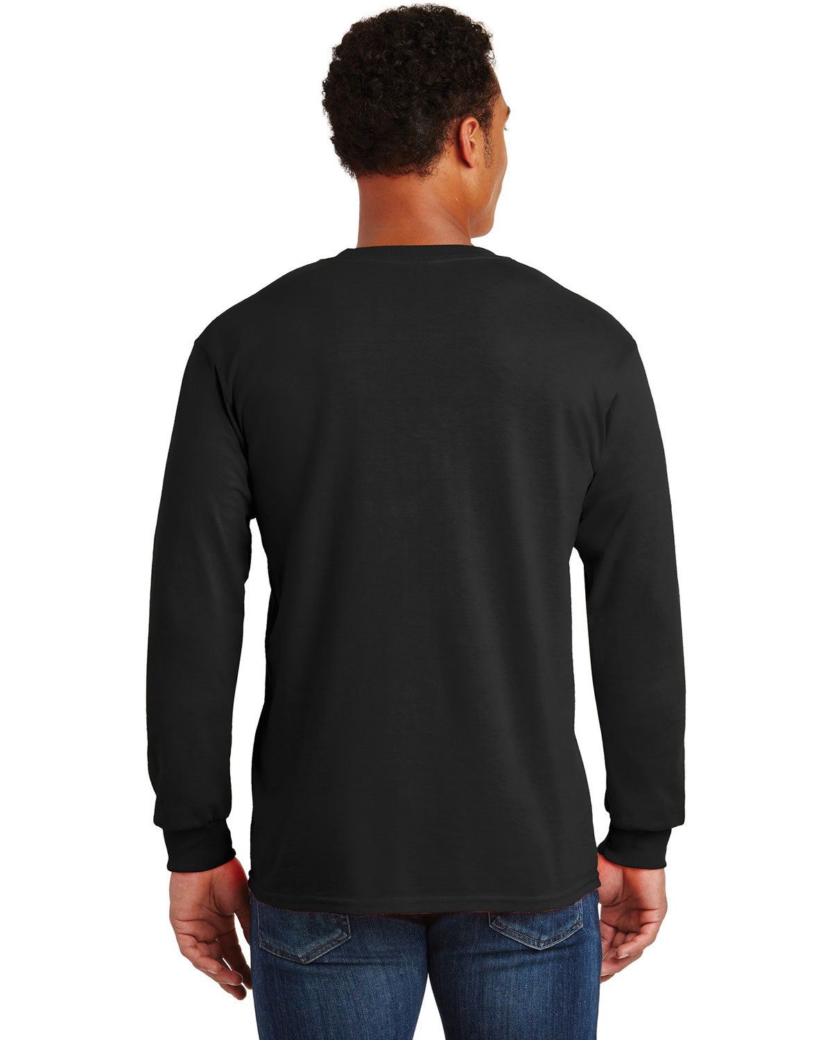 Gildan 2410 Ultra Cotton 100% US Cotton Long Sleeve T-Shirt with Pocket view 2