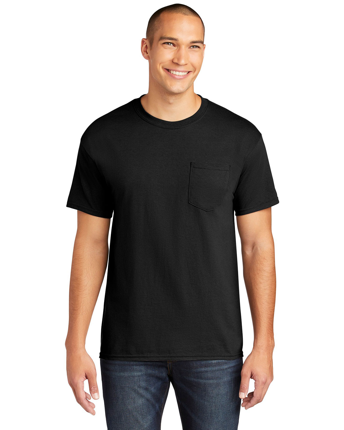 Gildan 5300 Heavy Cotton 100% Cotton Pocket T-Shirt