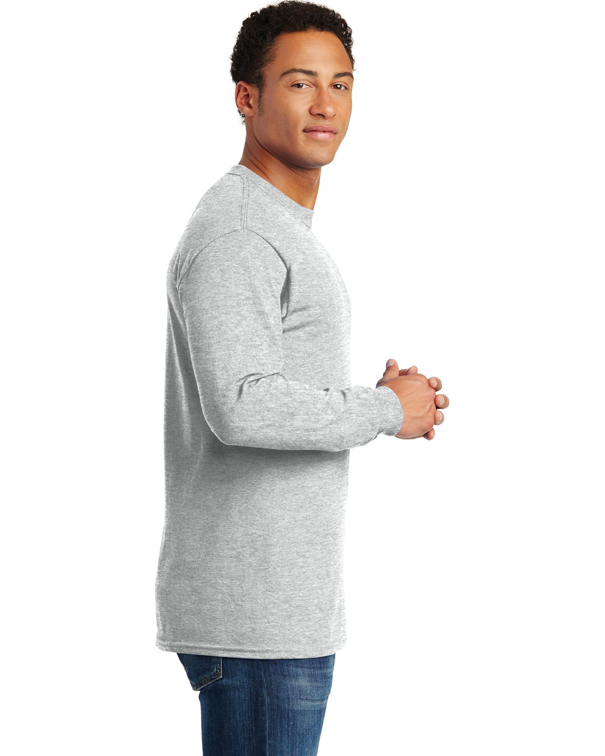 Gildan 5400 Heavy Cotton 100% Cotton Long Sleeve T-Shirt view 3