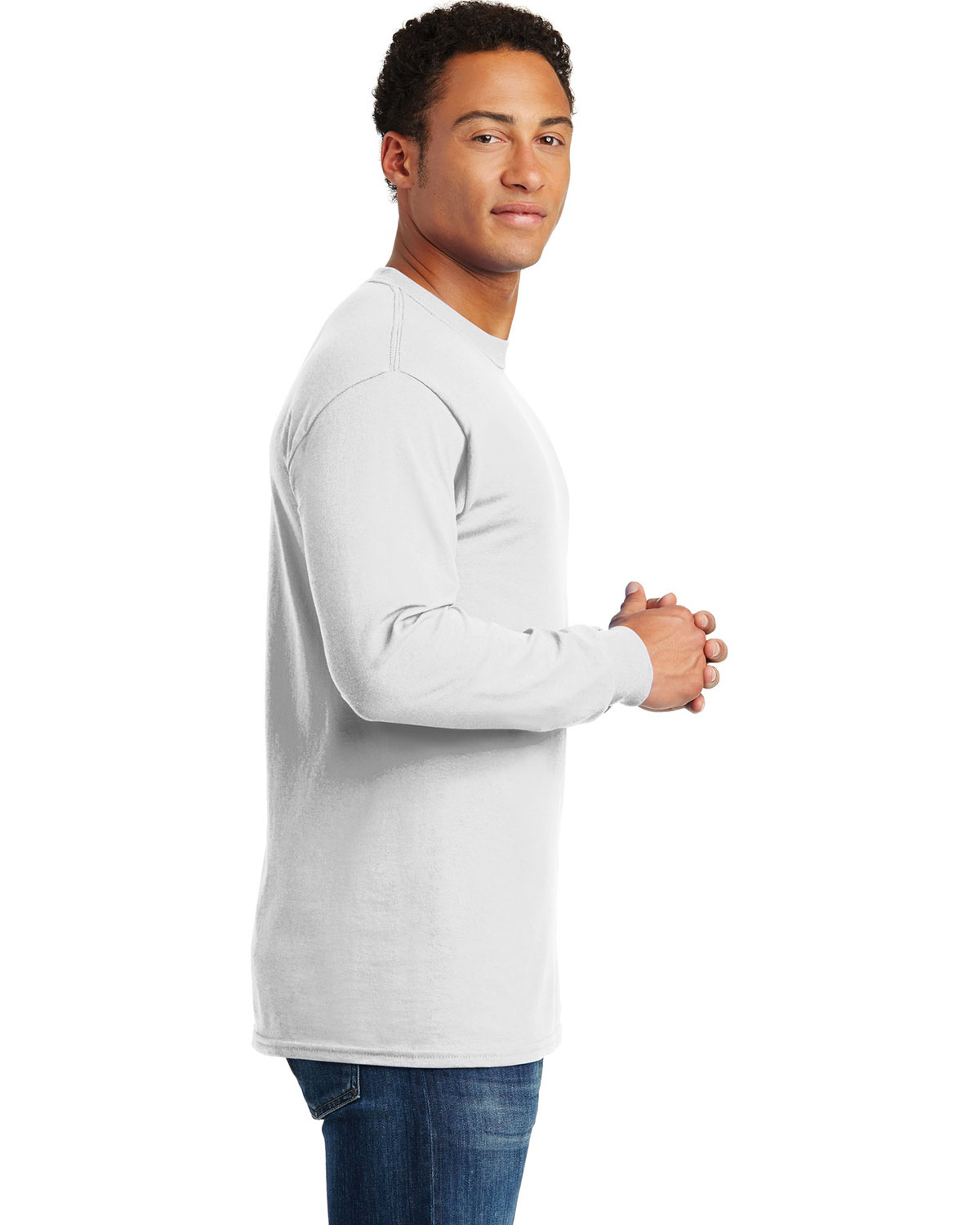 Gildan 5400 Heavy Cotton 100% Cotton Long Sleeve T-Shirt view 3