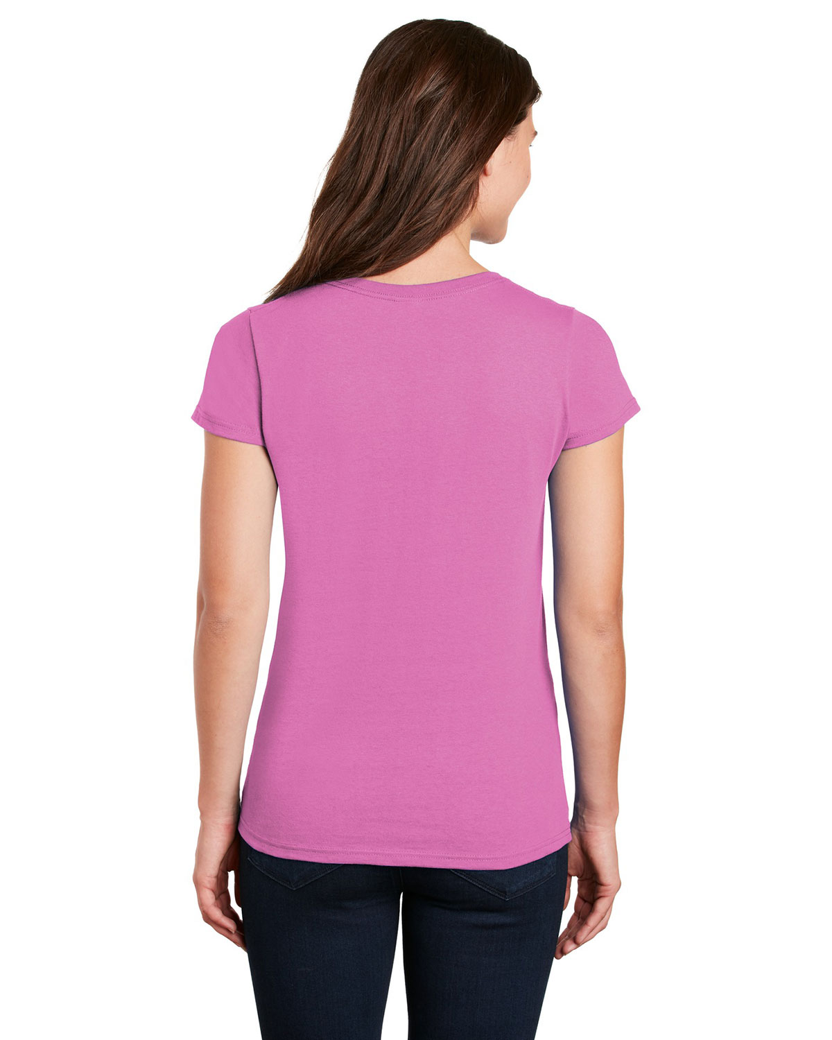 Gildan 5V00L Women's Heavy Cotton 100% Cotton V-Neck T-Shirt view 2