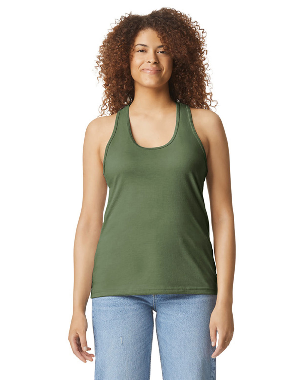 Gildan 64220LCVC Softstyle Women's CVC Racerback Tank