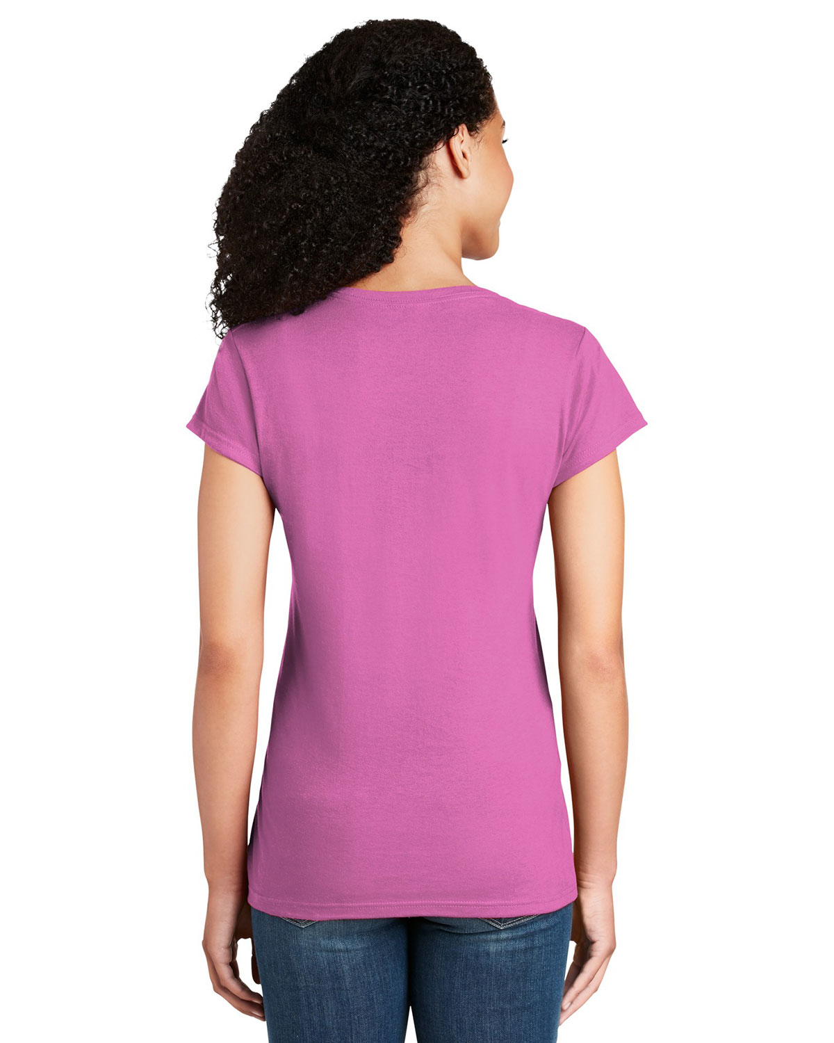 Gildan 64V00L Softstyle Women's Fit V-Neck T-Shirt view 2