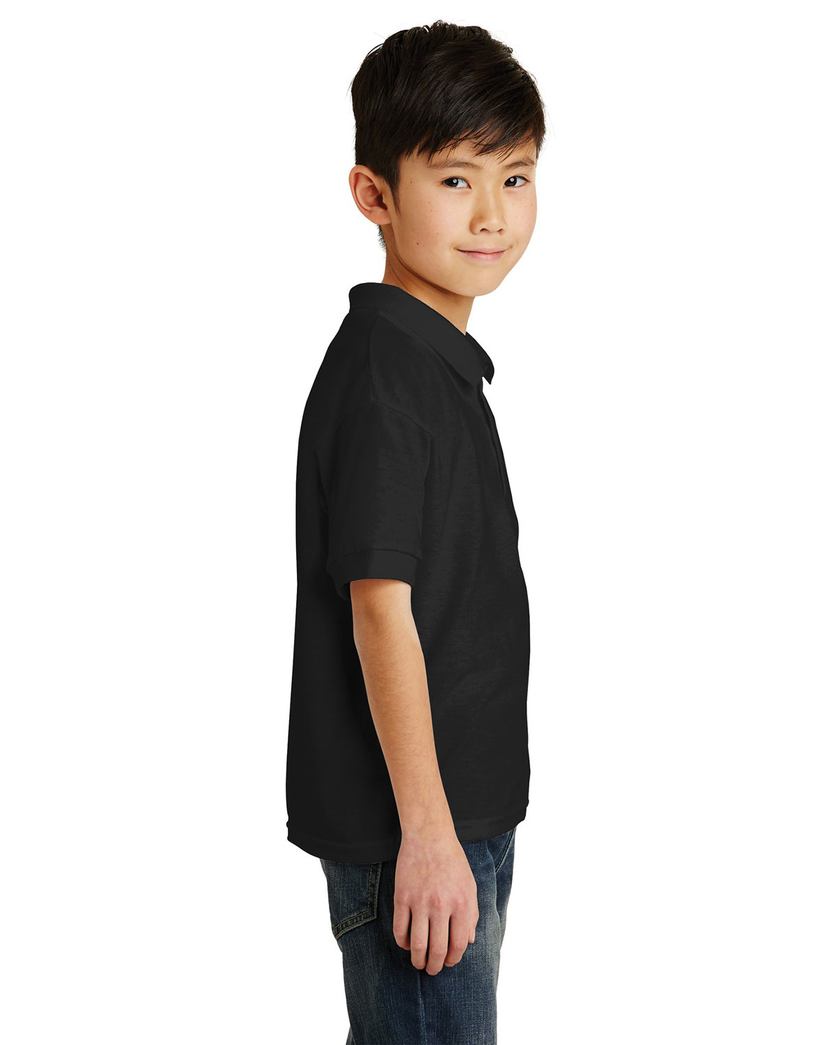 Gildan 8800B Youth DryBlend 6-Ounce Jersey Knit Sport Shirt view 3