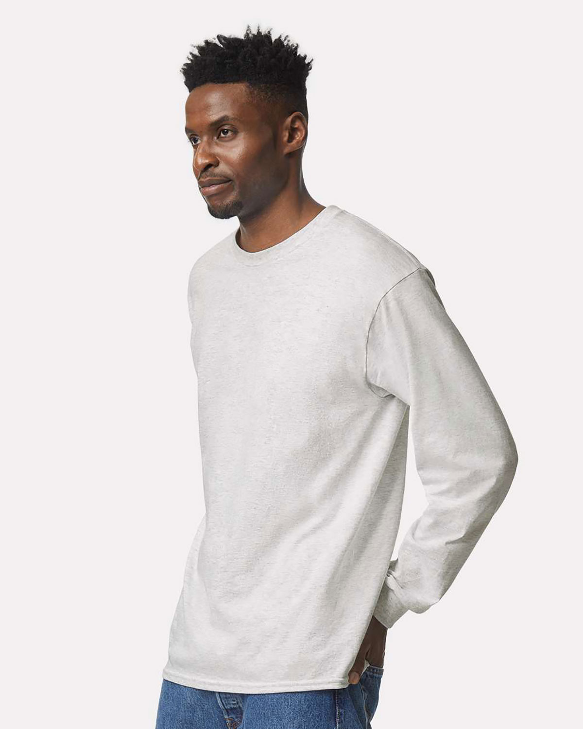 Gildan G240 Men Ultra Cotton 6 Oz. Long-Sleeve T-Shirt view 3