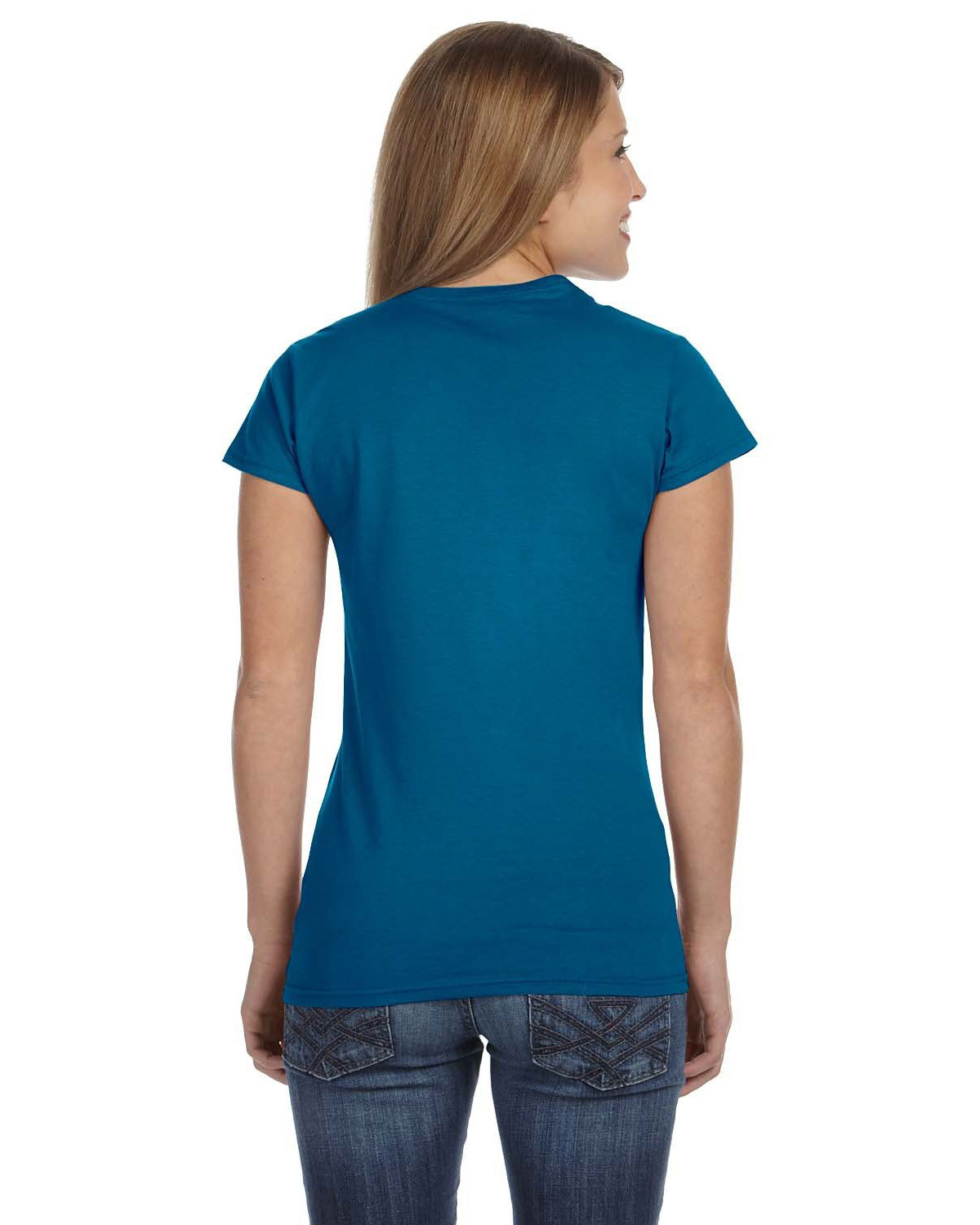 Gildan G640L Women Softstyle 4.5 Oz. Fit T-Shirt view 2