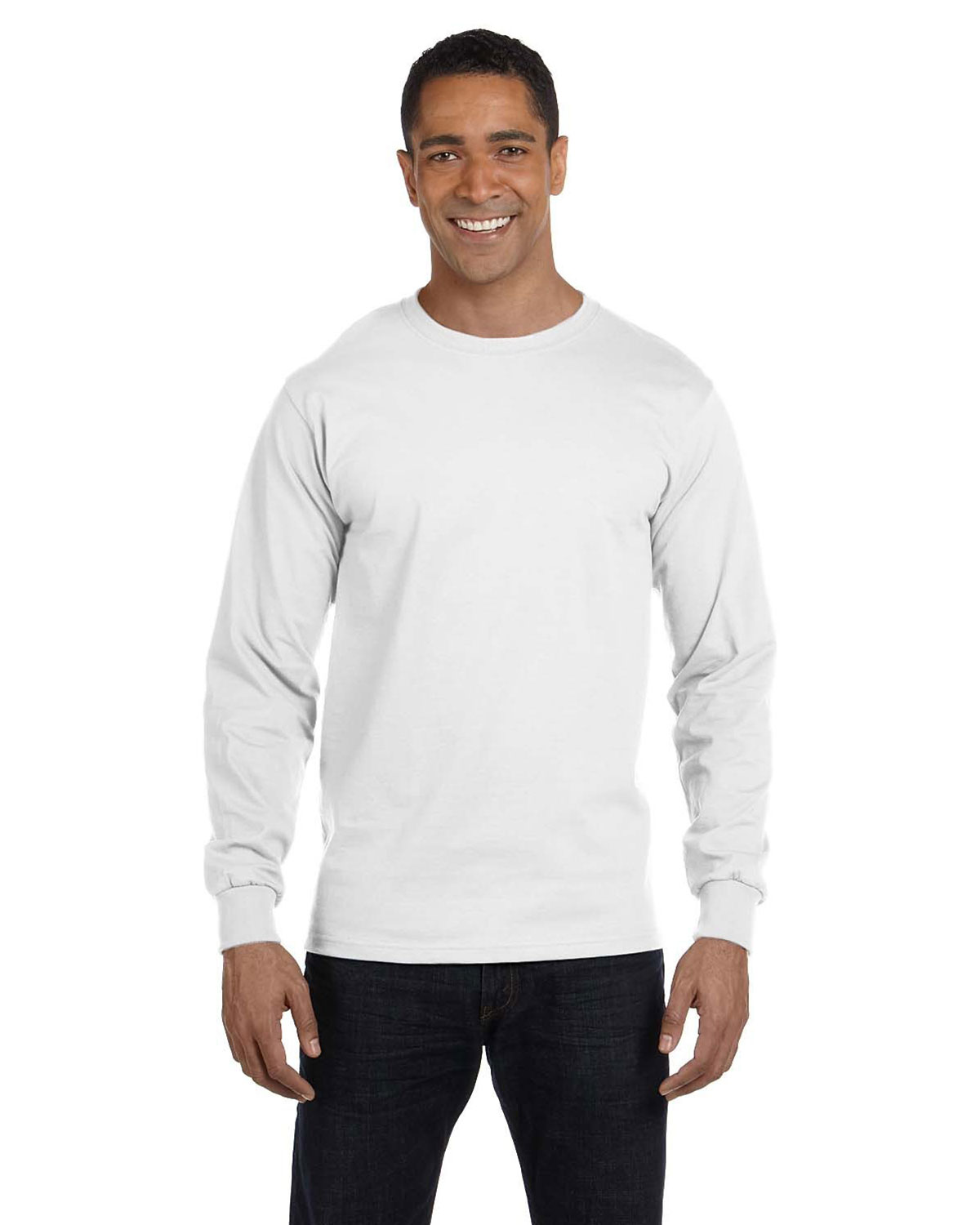 Gildan G840 Men DryBlend 5.6 oz. 50/50 Long-Sleeve T-Shirt | GotApparel.com