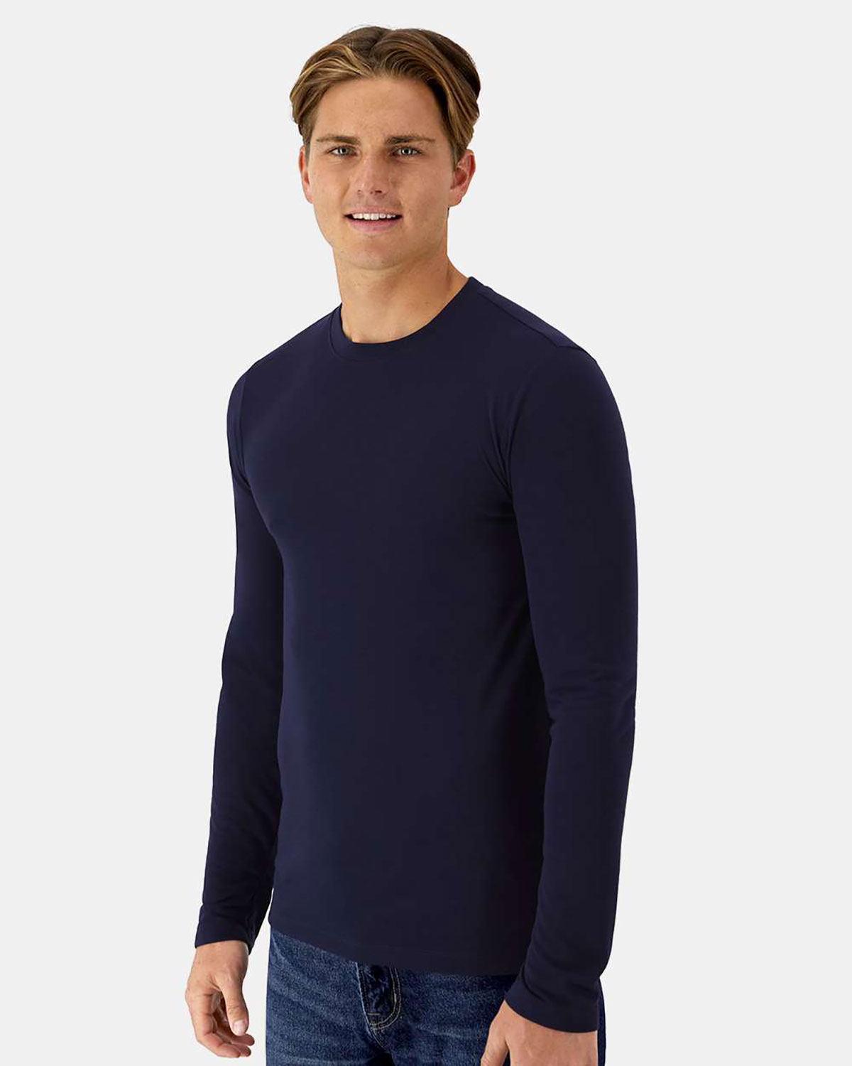 Hanes 484L Unisex Cool DRI� Cotton Touch Long Sleeve T-Shirt view 3