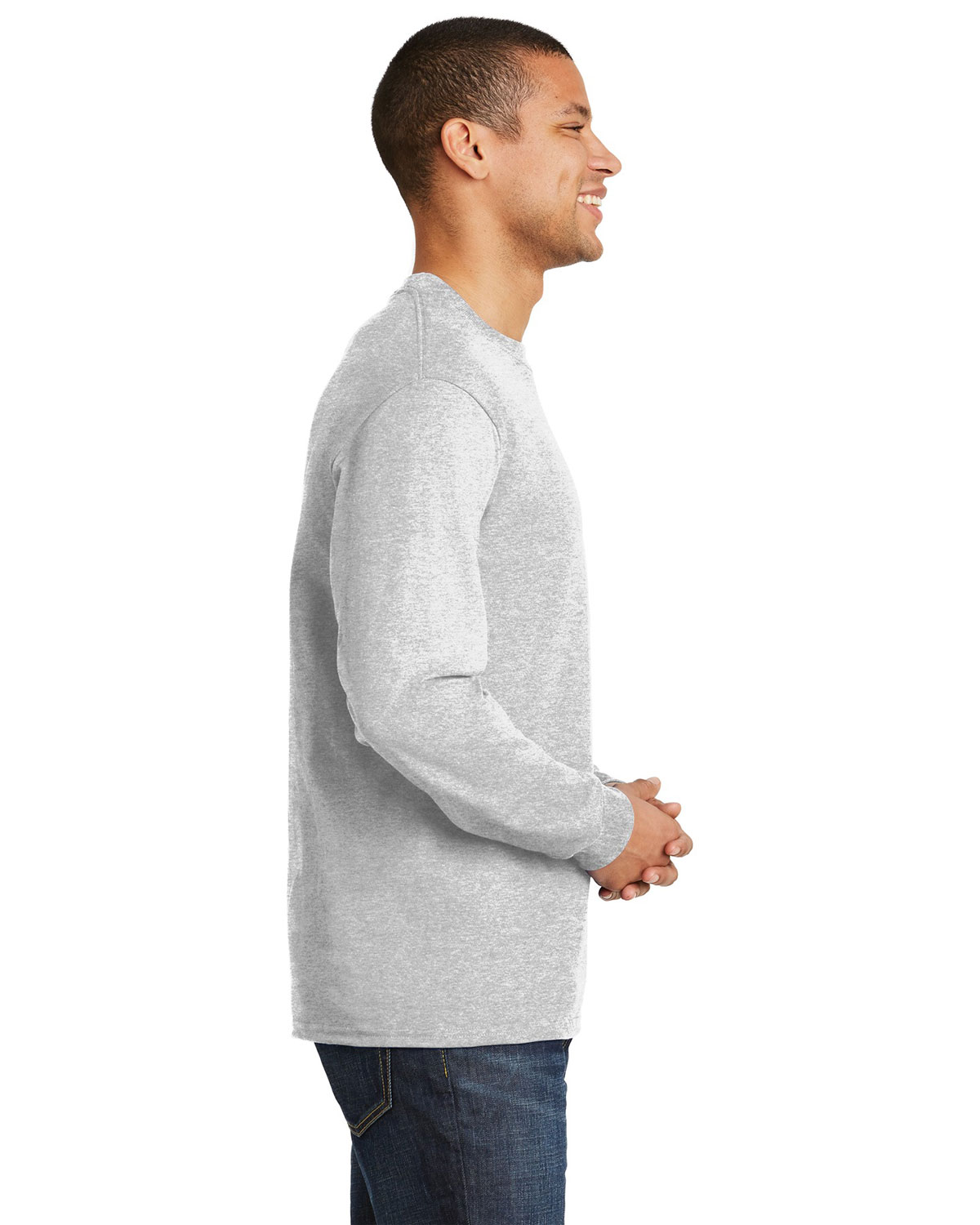 Hanes 5186 Unisex Beefy-T� Long Sleeve T-Shirt view 3