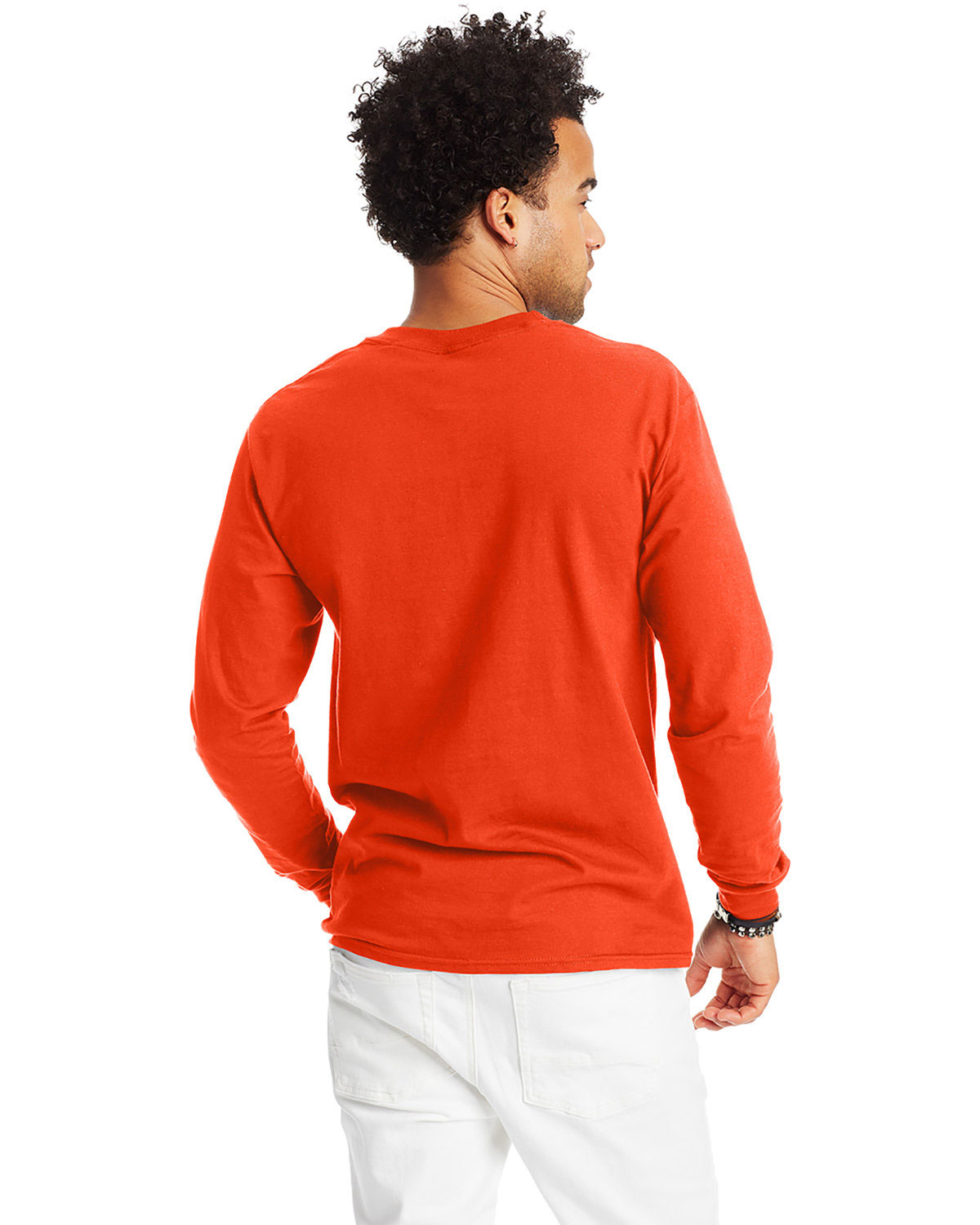 Hanes 5186 Men 6 1 Oz Long Sleeve Beefy Tee