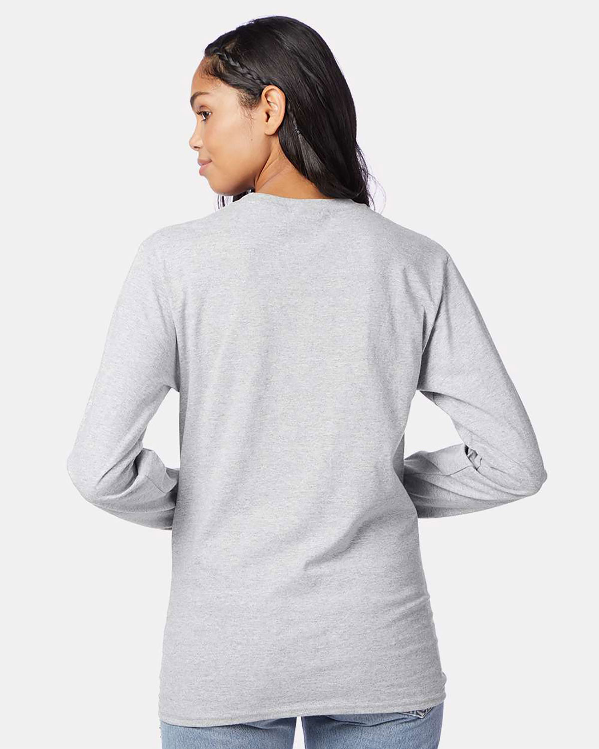 Hanes 5586 Unisex Authentic Long Sleeve T-Shirt view 2