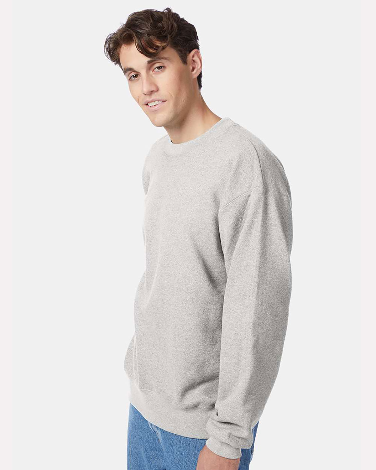 Hanes F260 Unisex Ultimate Cotton� Crewneck Sweatshirt view 3