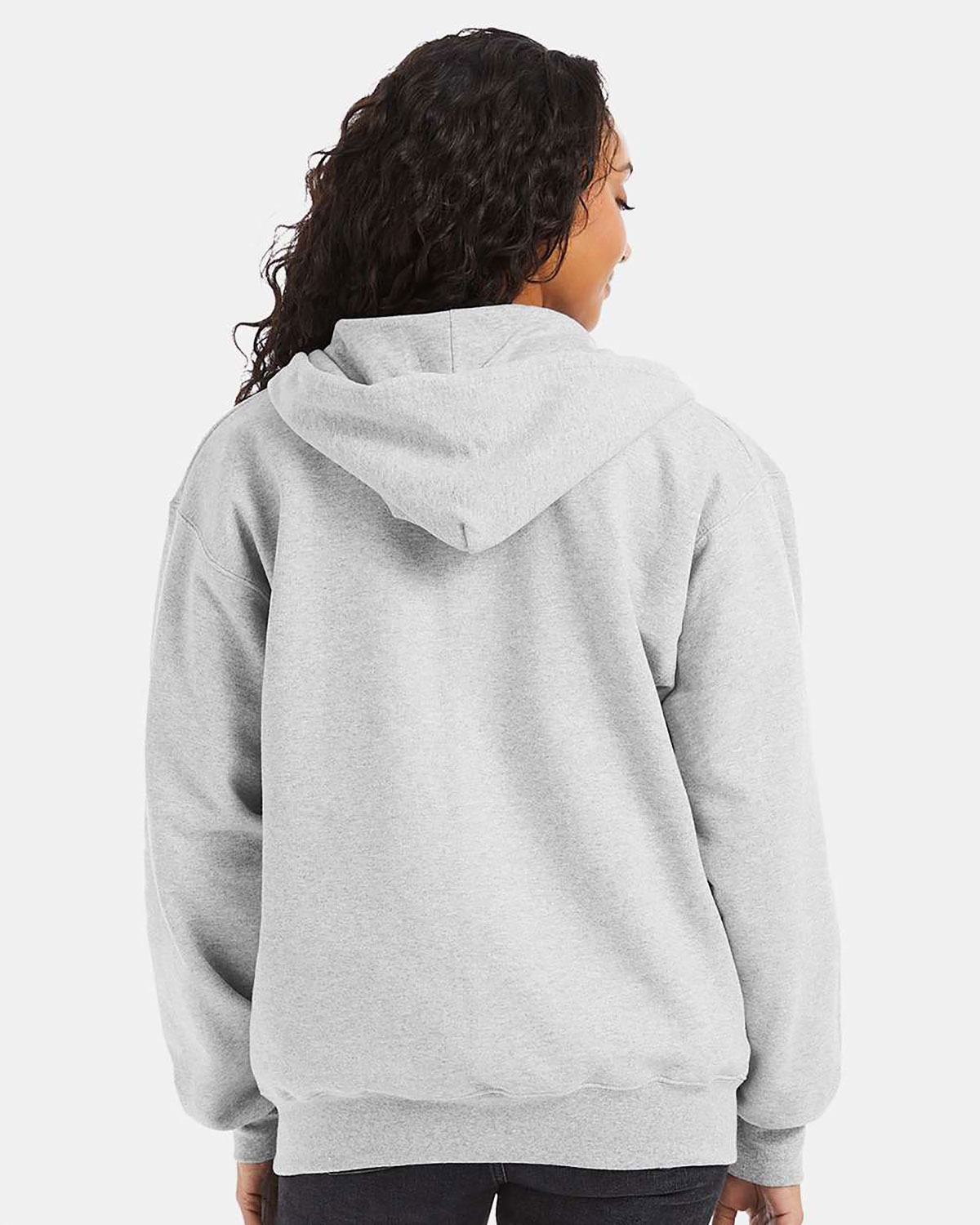 Hanes F280 Unisex Ultimate Cotton� Full-Zip Hooded Sweatshirt view 2
