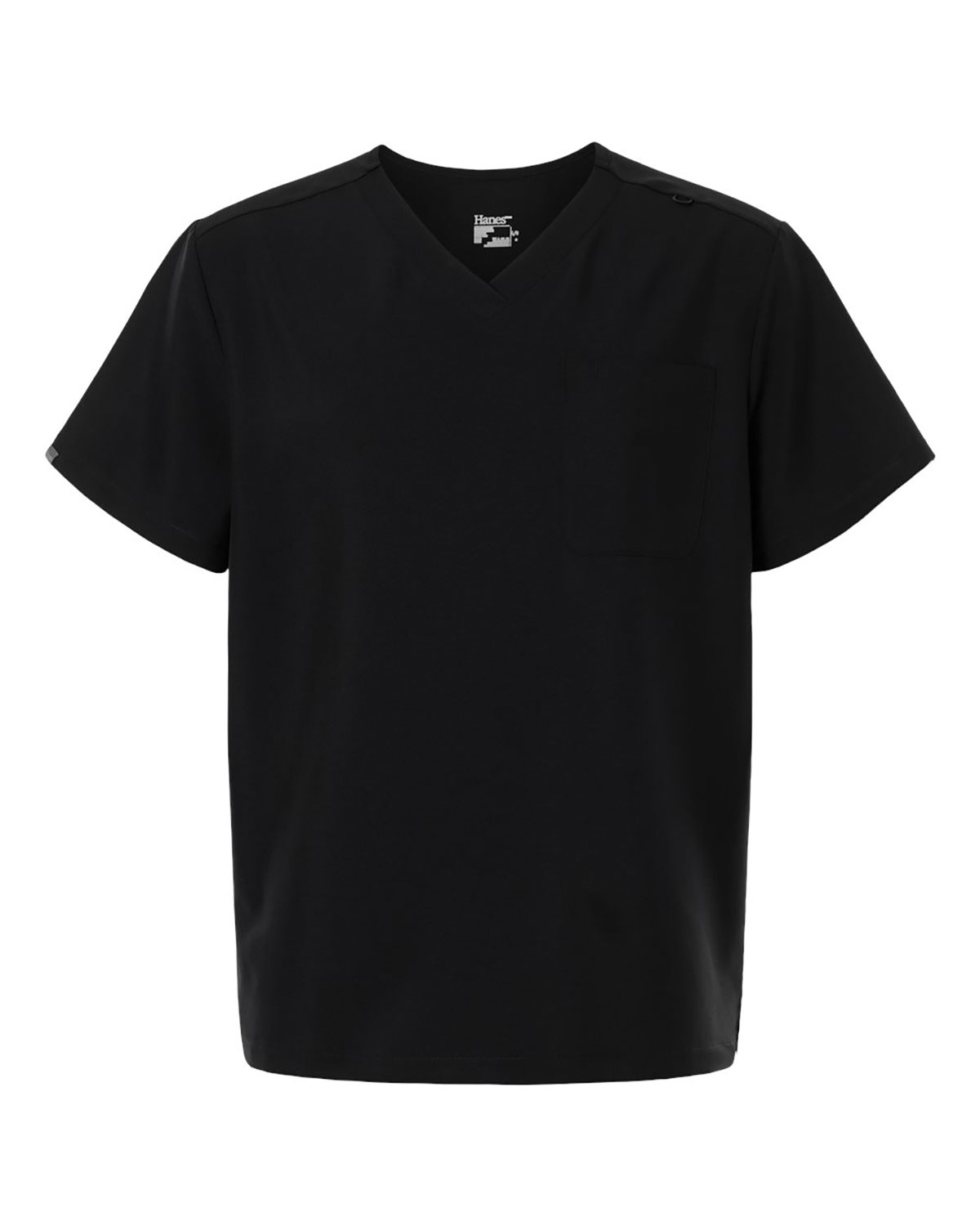 Hanes HMB000 Men's V-Neck 1 Pocket Scrub Top