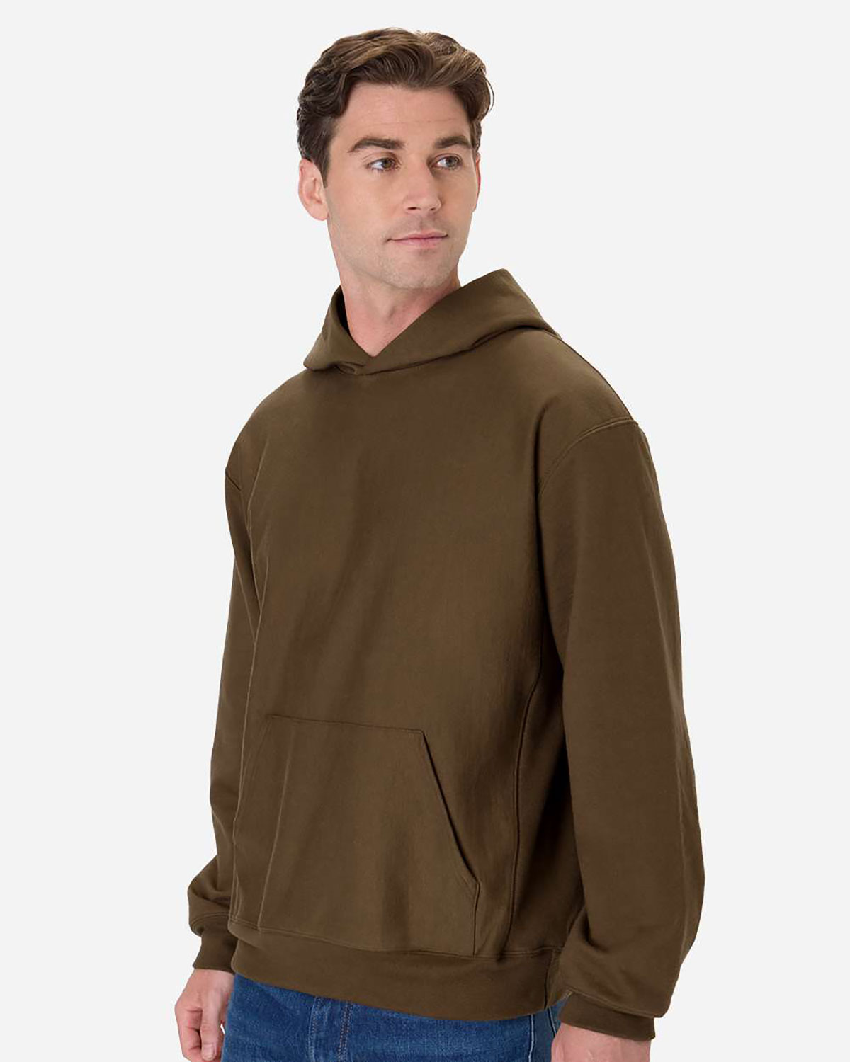 Hanes OG700 Unisex Beefy� Sweats Premium Heavyweight Hooded Sweatshirt view 3