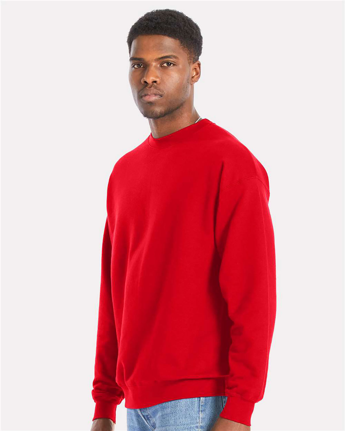 Hanes RS160 Unisex Perfect Sweats Crewneck Sweatshirt view 3