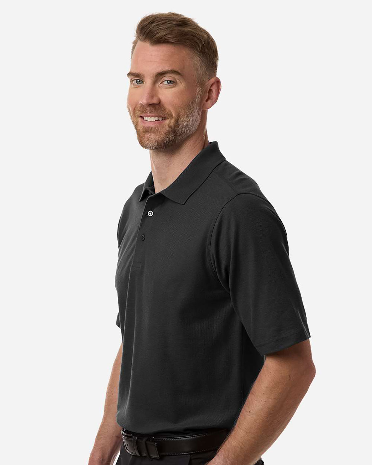 Harriton M105T Men's Tall Maverick CVC Pique Polo view 3