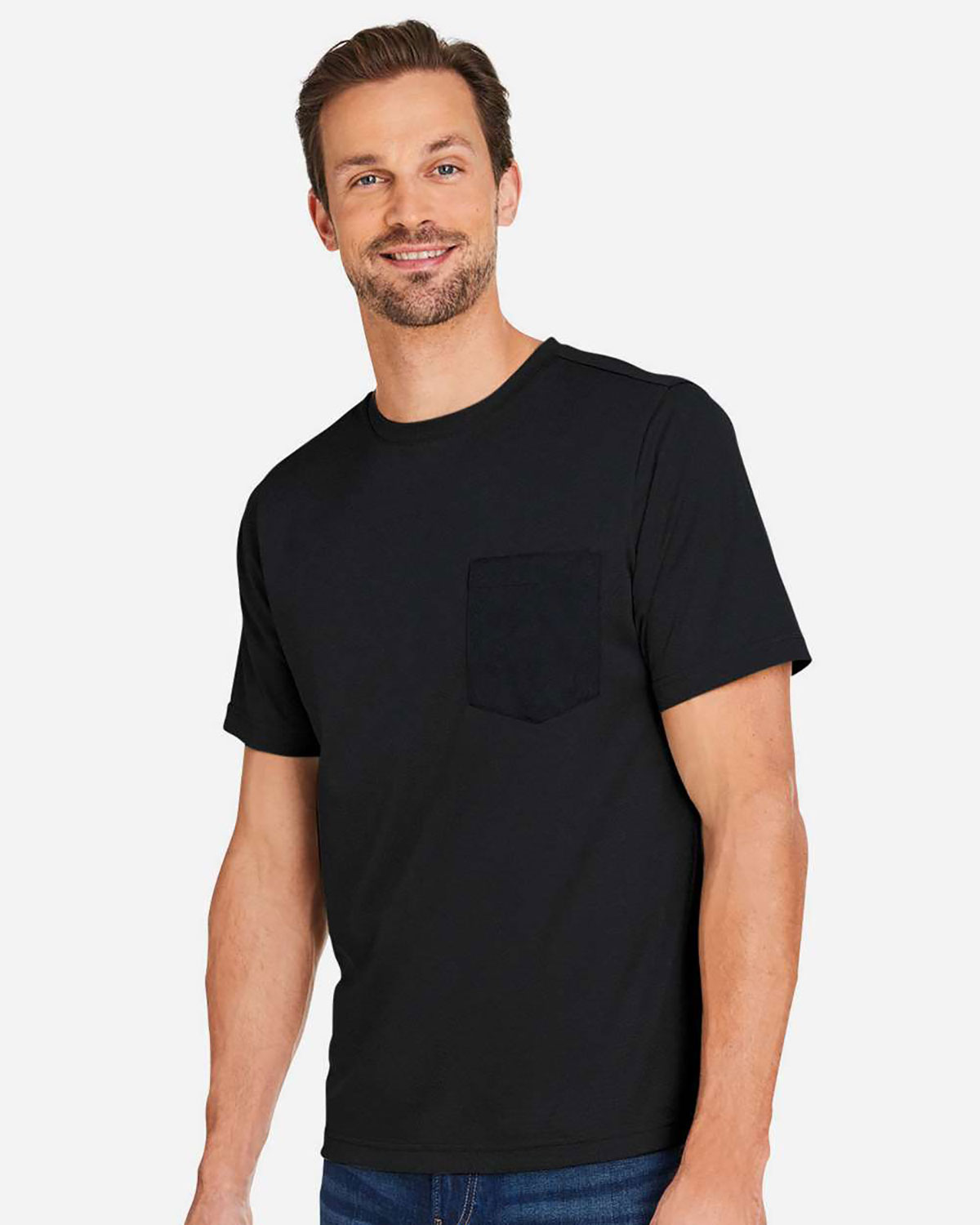 Harriton M118 Unisex Charge Snag and Soil Protect T-Shirt view 3