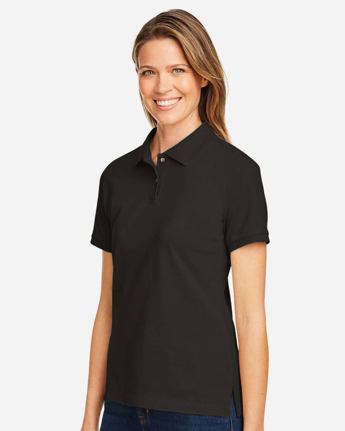 Harriton M200W Women's Cotton Polo view 3