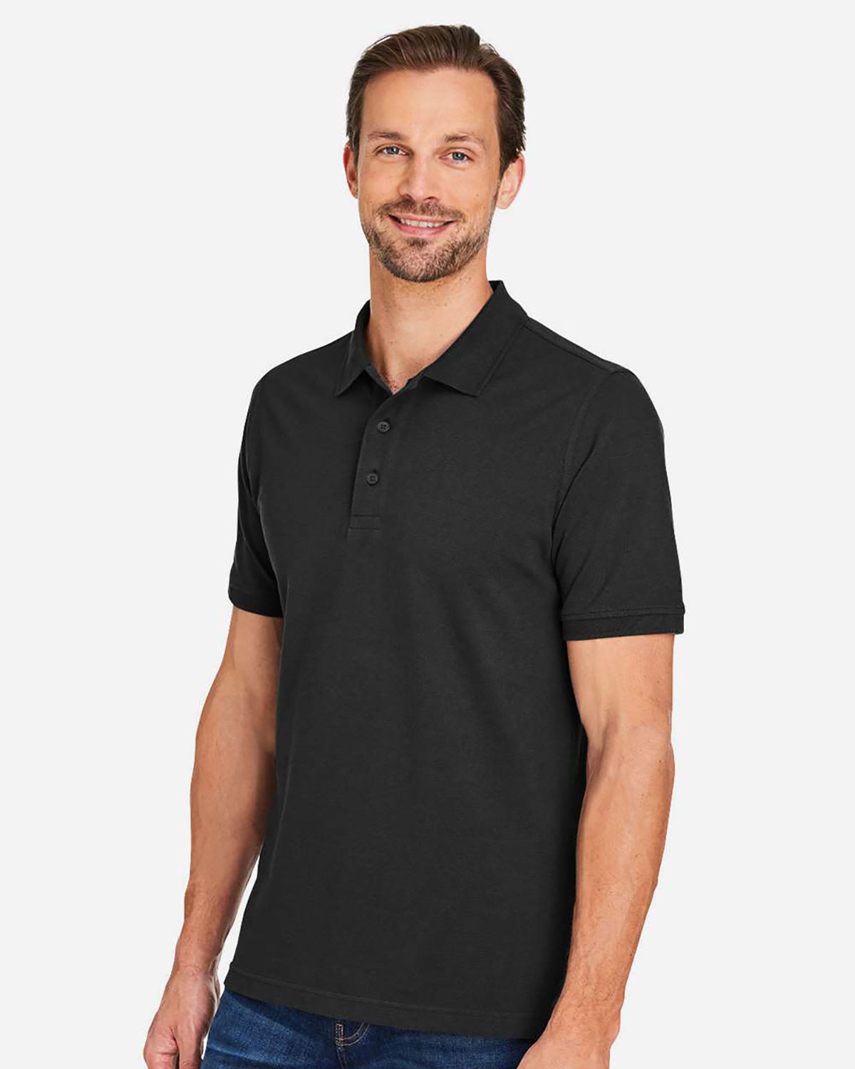 Harriton M205 Men's Valiant Cotton Snag Protect Polo view 3