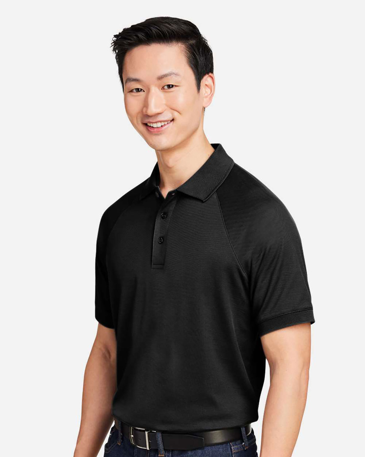 Harriton M208 Men's Charge Snag and Soil Protect Polo view 3
