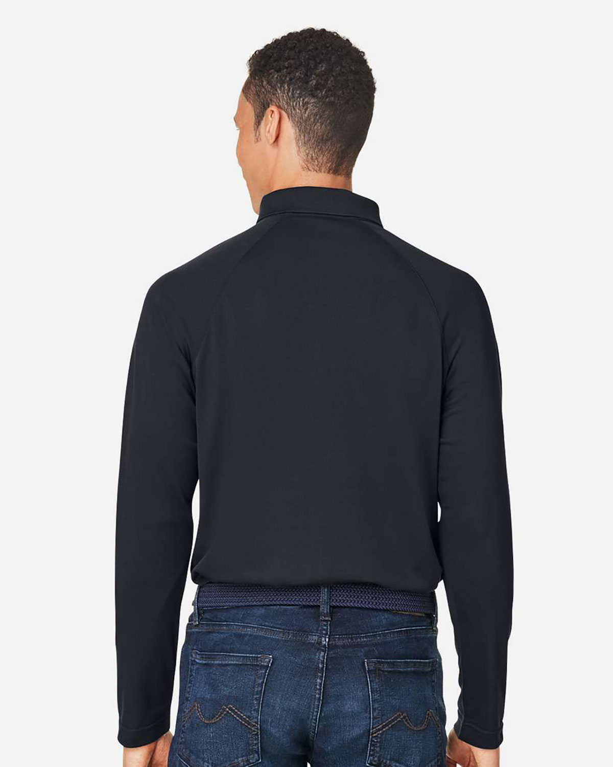 Harriton M208L Men's Charge Snag and Soil Protect Long Sleeve Polo view 2