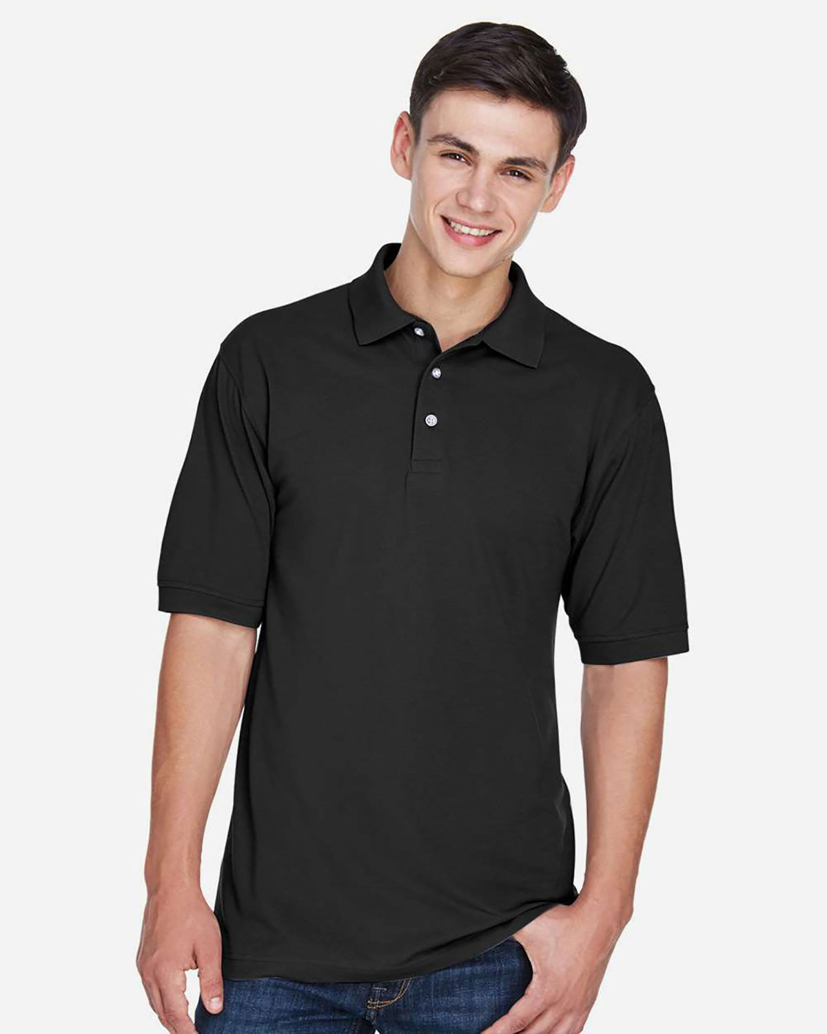 Harriton M265 Men's Easy Blend� Polo