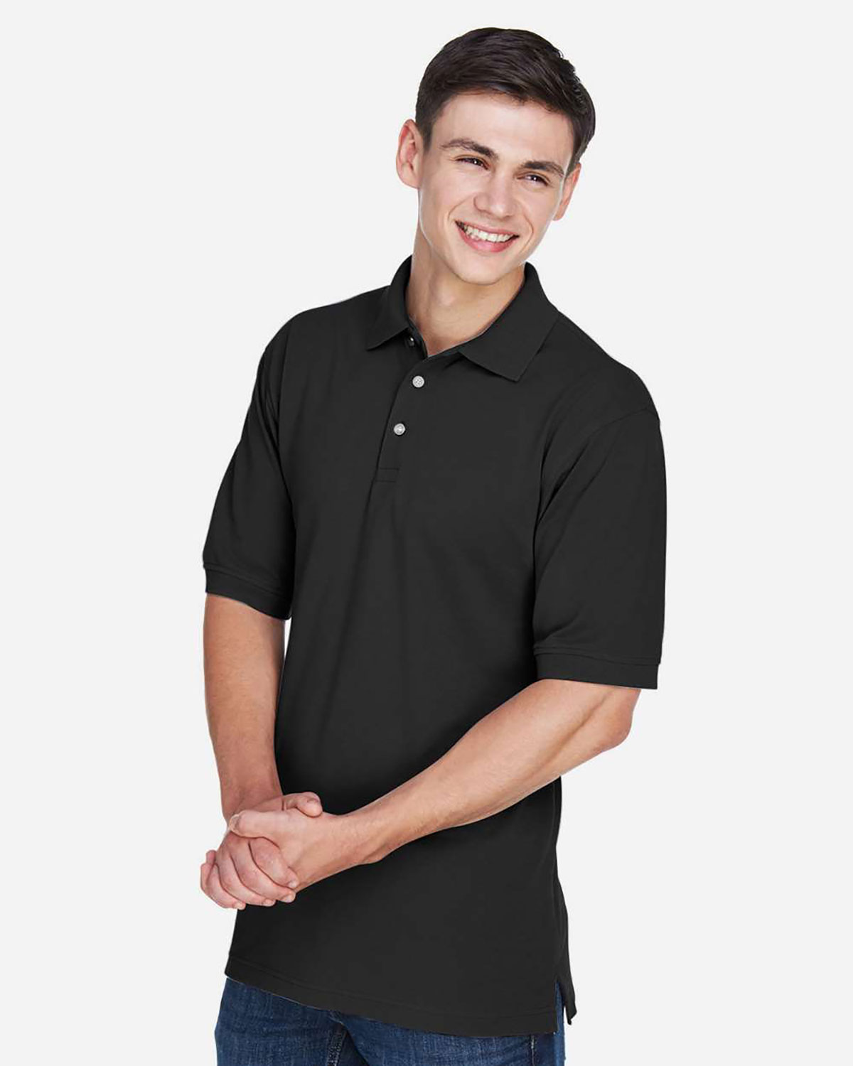Harriton M265 Men's Easy Blend� Polo view 3