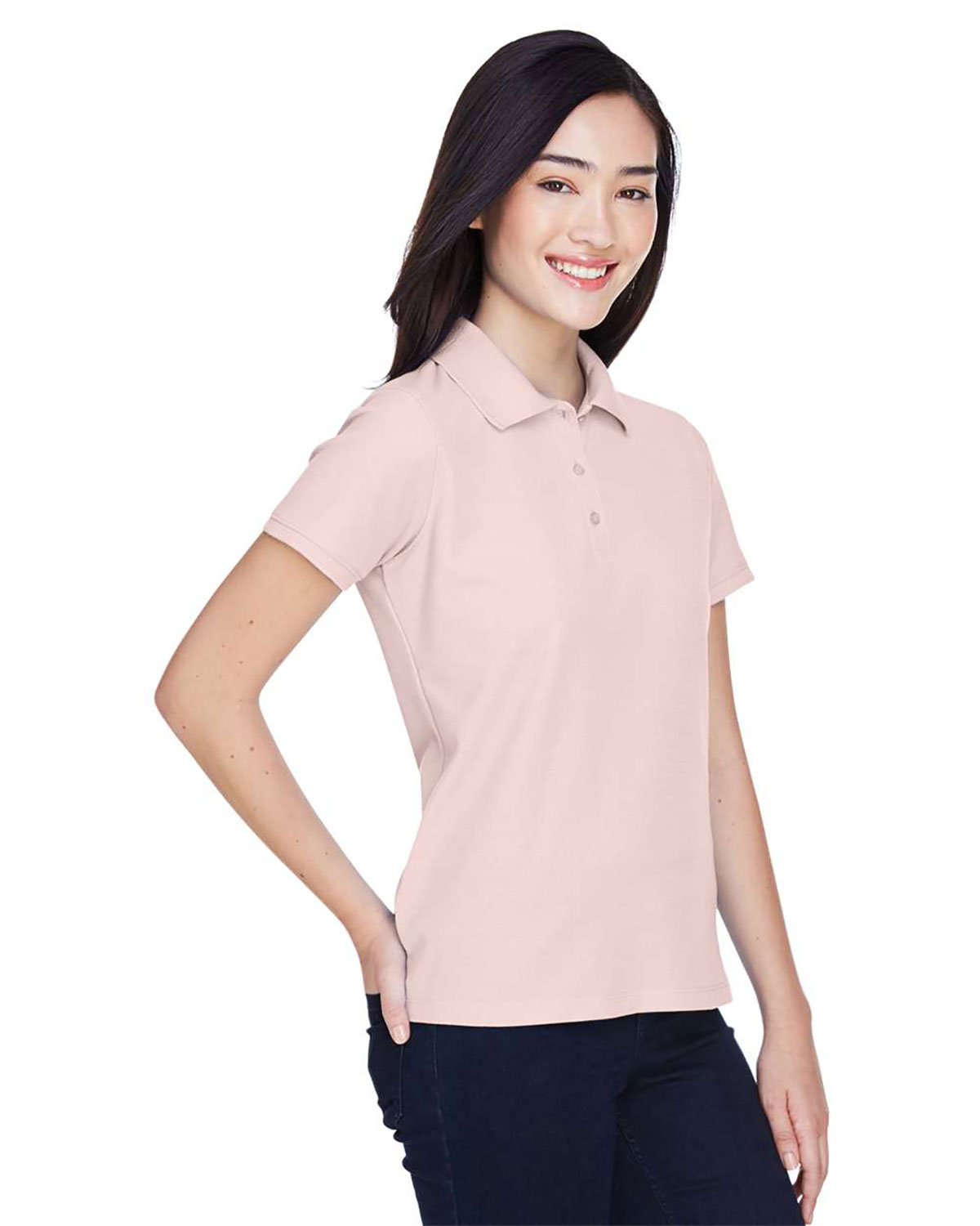 Harriton M280W Women's Blend-Tek� Polo view 3
