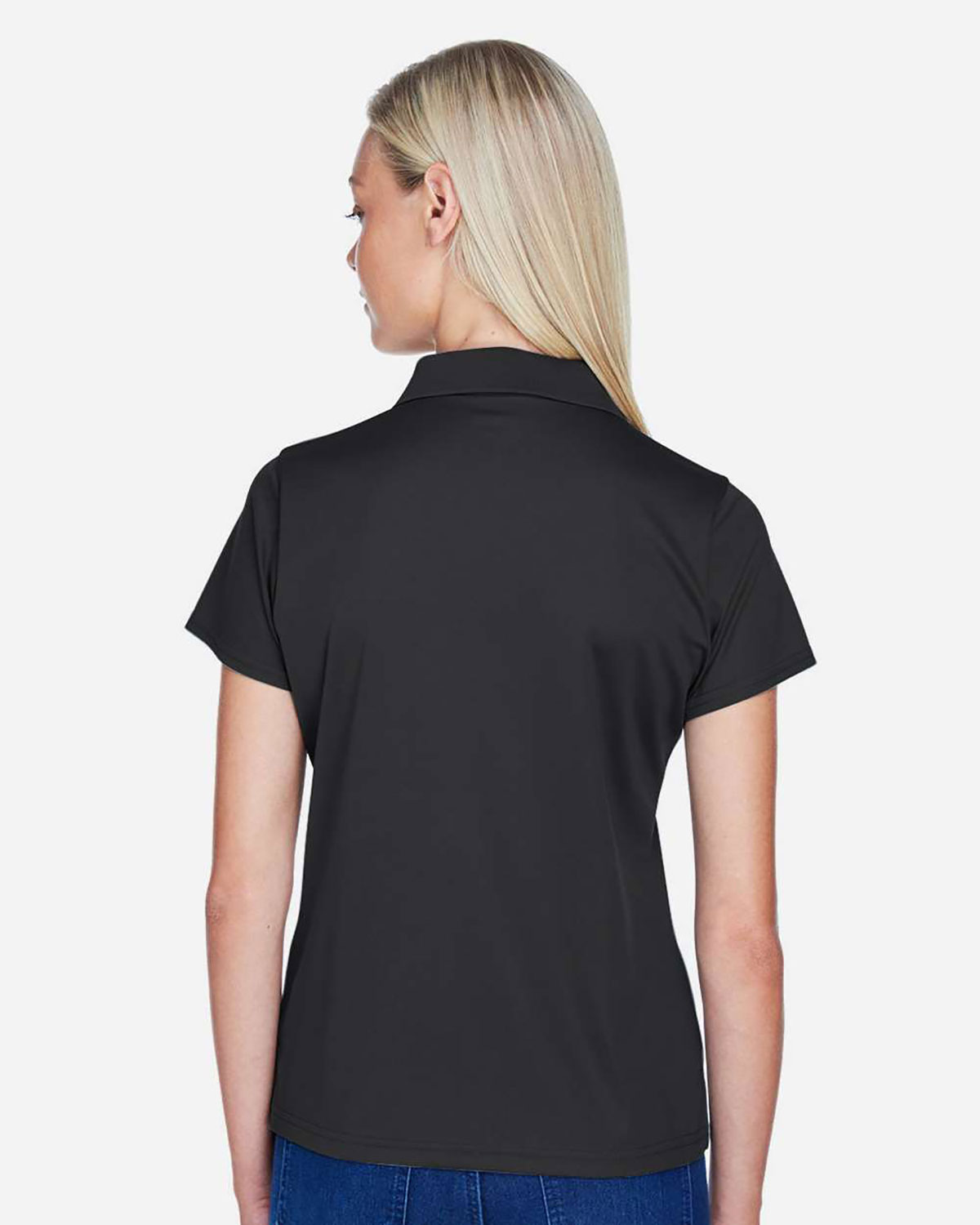 Harriton M315W Women's Polyester Jersey Polo view 2