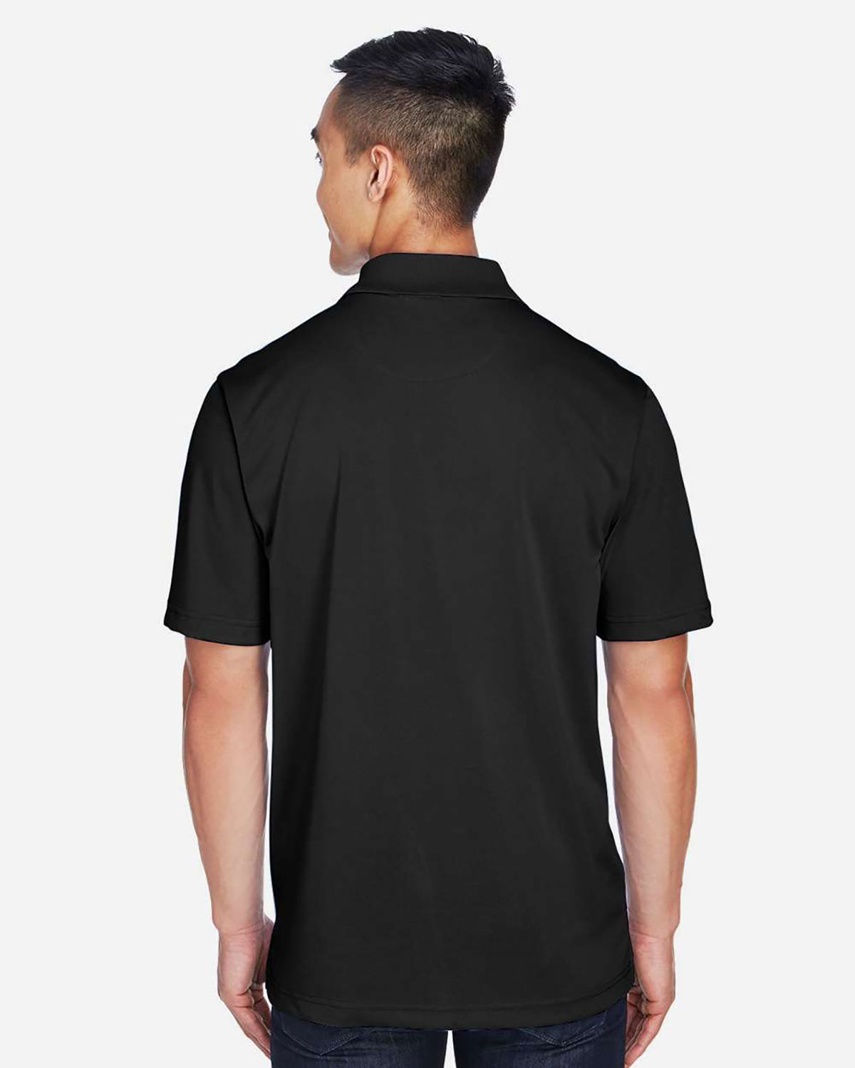 Harriton M345 Men's Advantage Snag Protection Plus IL Snap Placket Polo view 2