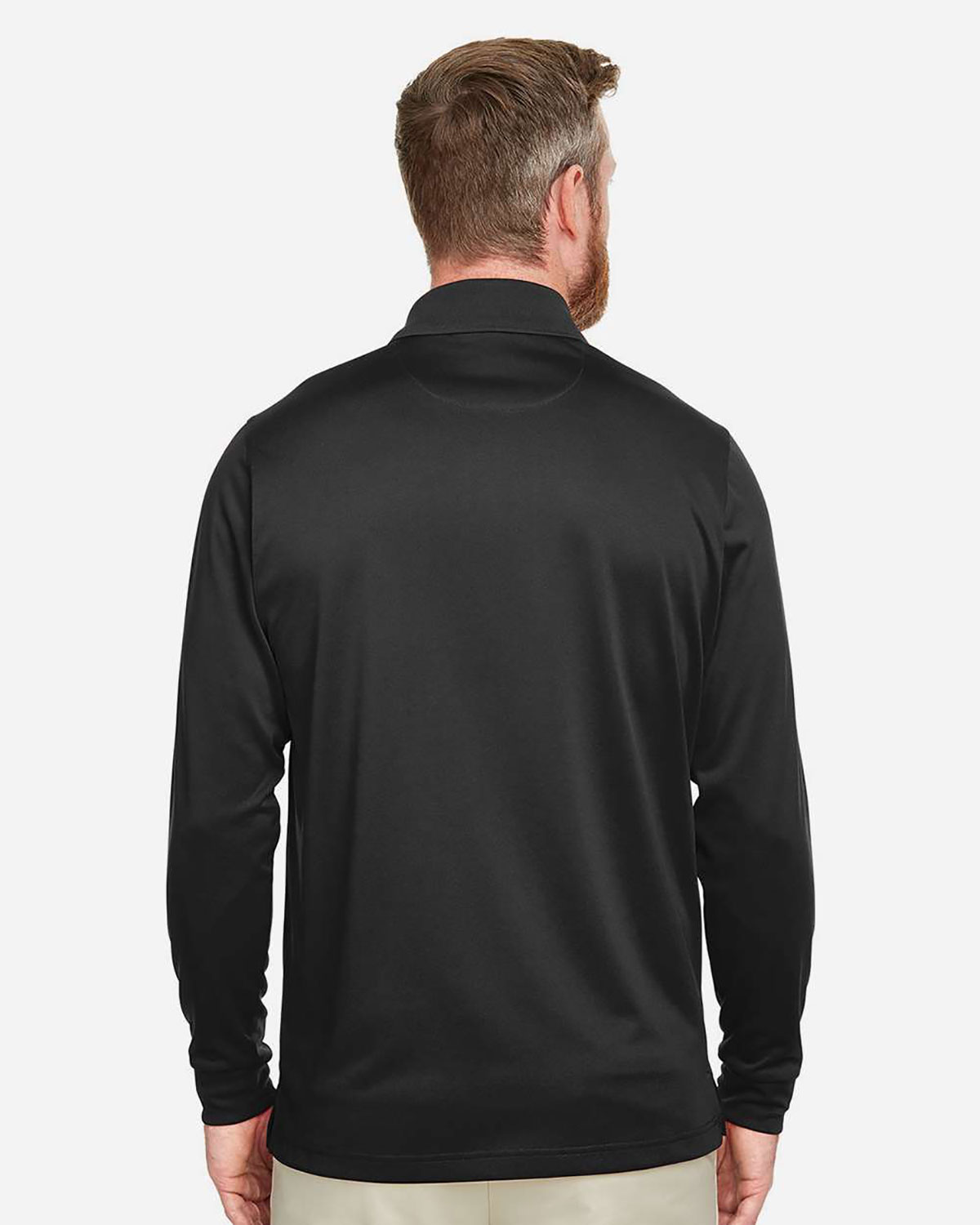 Harriton M348L Men's Advantage Snag Protection Plus IL Long Sleeve Polo view 2