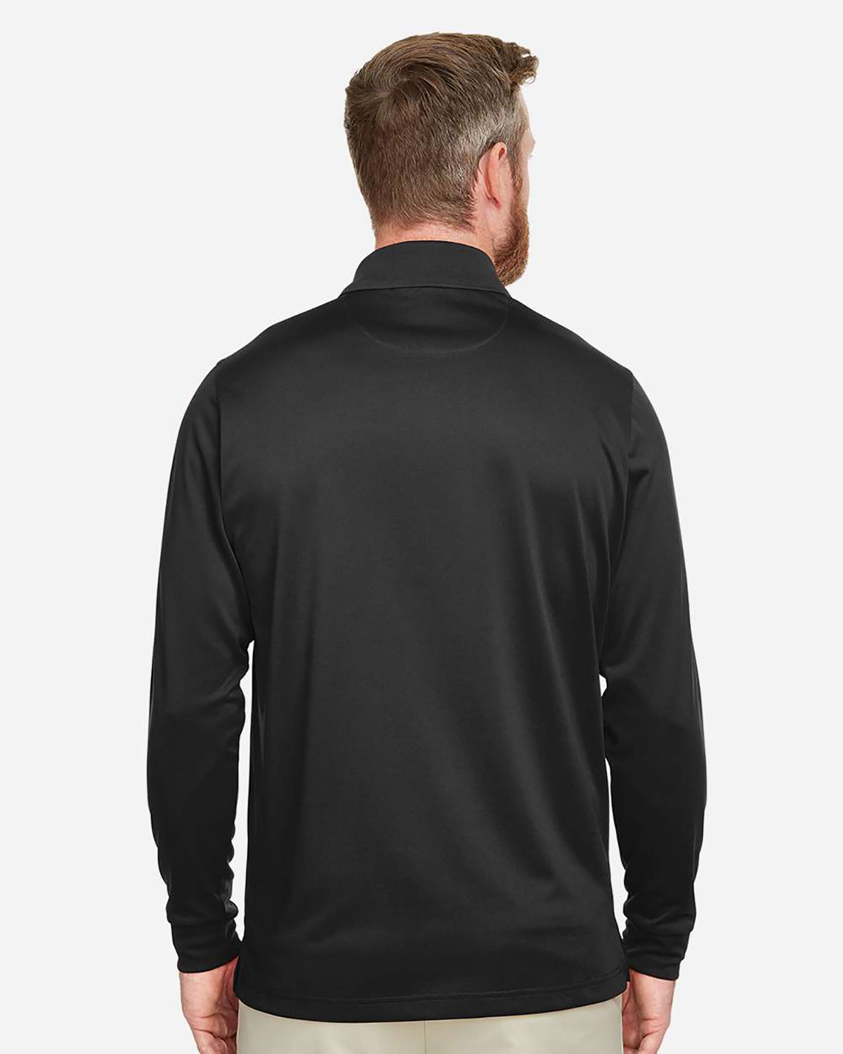 Harriton M348LT Men's Tall Advantage Long Sleeve Snag Protection Plus IL Polo view 2