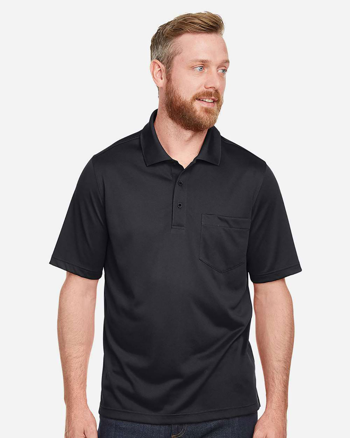 Harriton M348P Men's Advantage Snag Protection Plus IL Pocket Polo