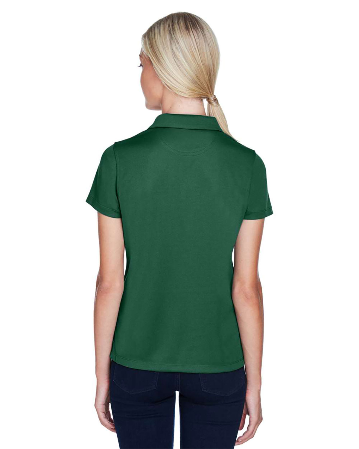 Harriton M353W Women's Double Mesh Polo view 2