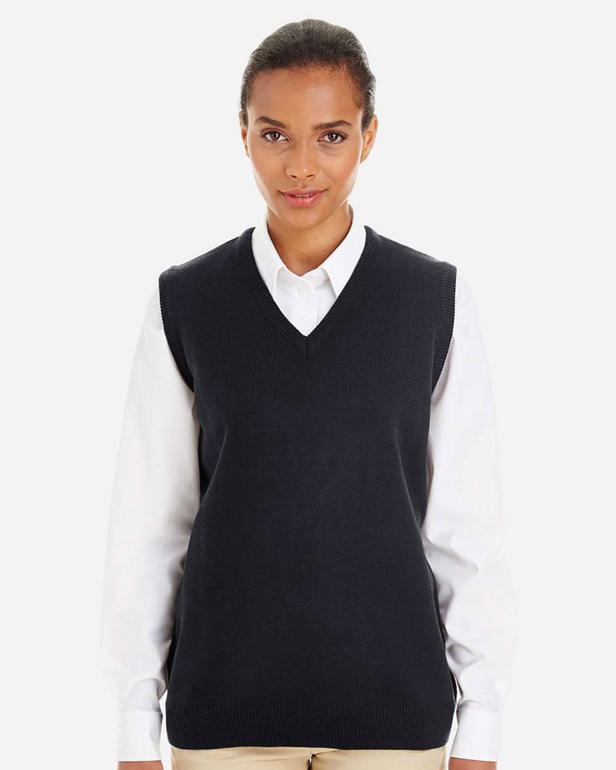 Harriton M415W Women's Pilbloc� V-Neck Sweater Vest