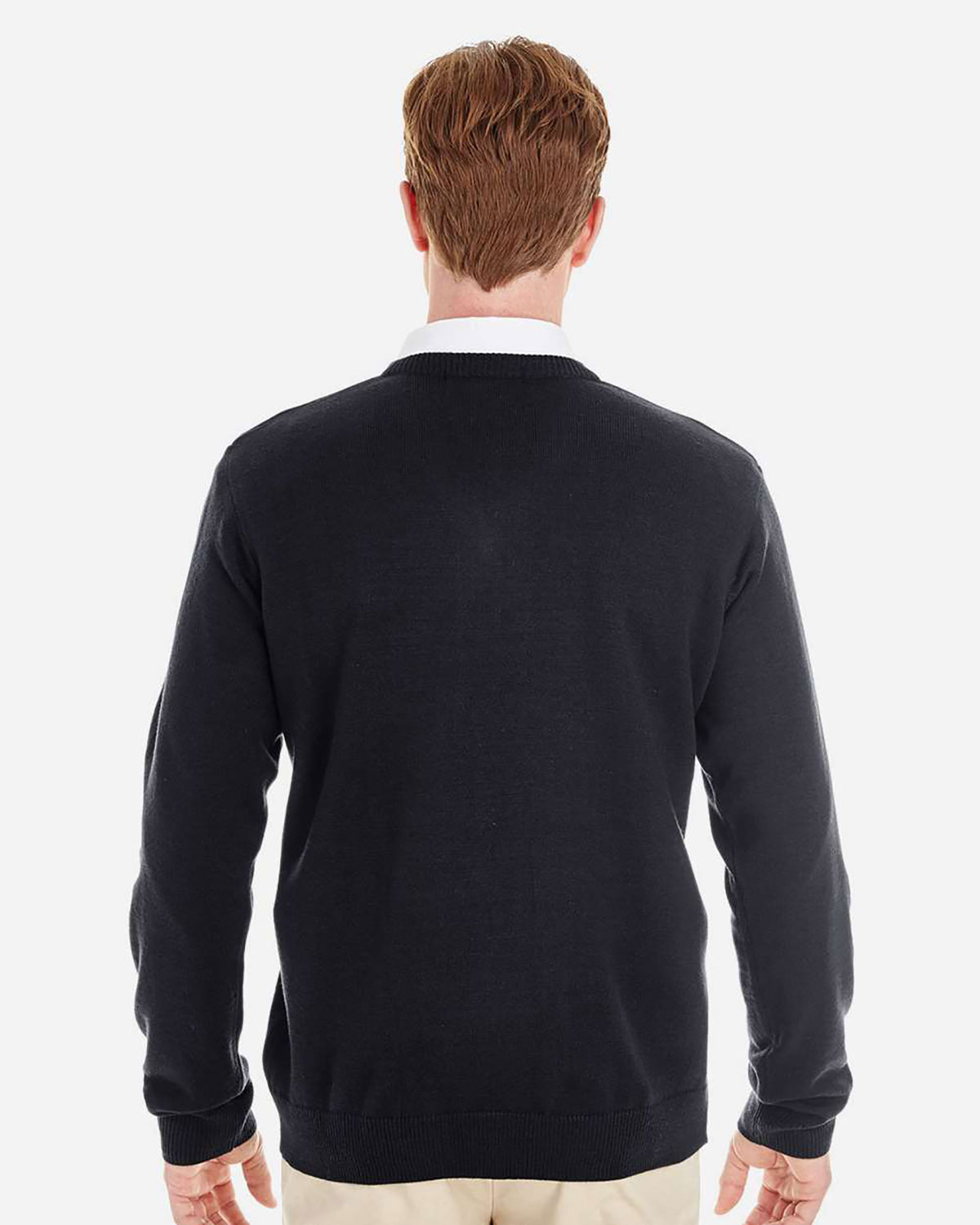 Harriton M420 Men's Pilbloc� V-Neck Sweater view 2