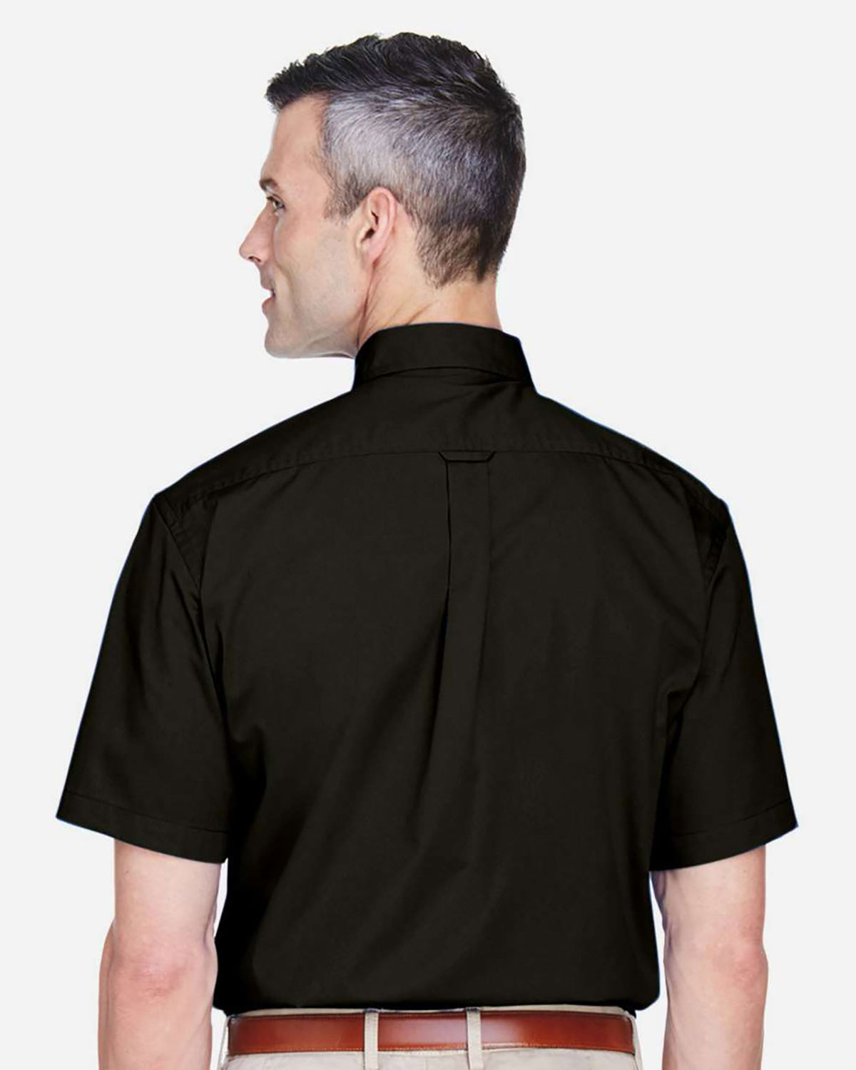 Harriton M500S Men's Easy Blend� Twill Dress Shirt with�Stain-Release view 2