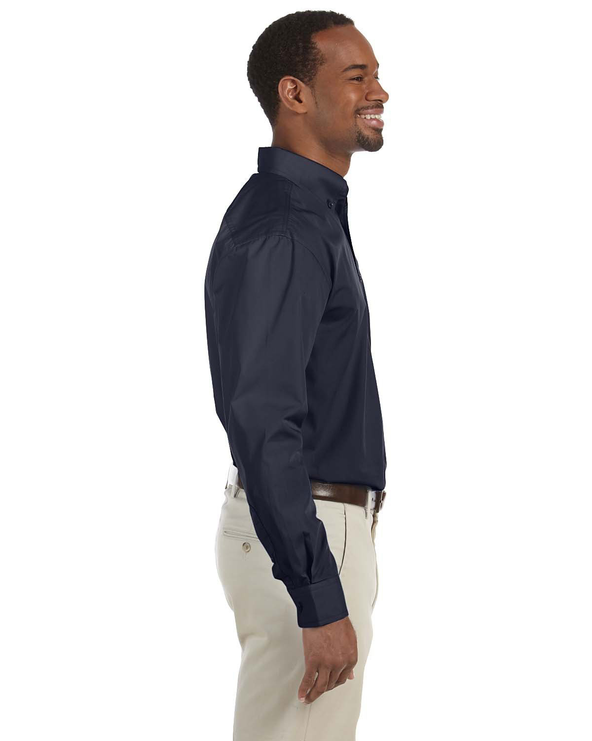 Harriton M510T Men's Tall Essential Poplin view 3