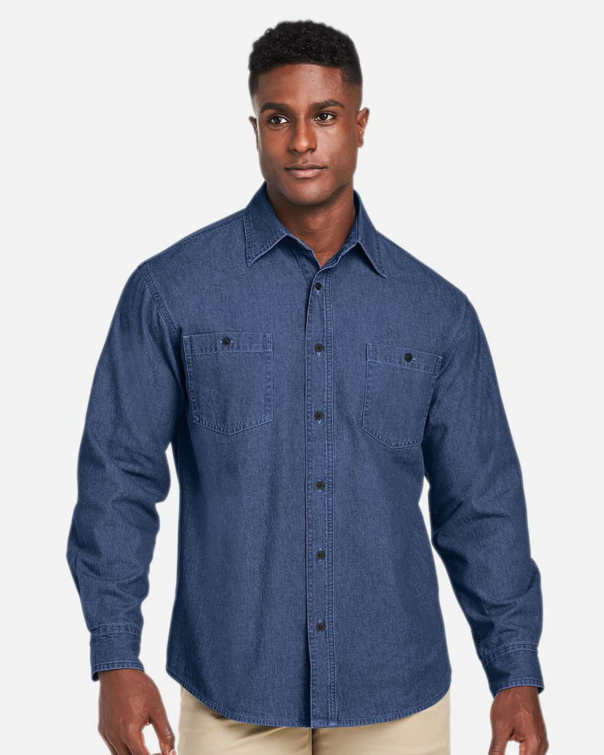 Harriton M540 Unisex Denim Shirt Jacket