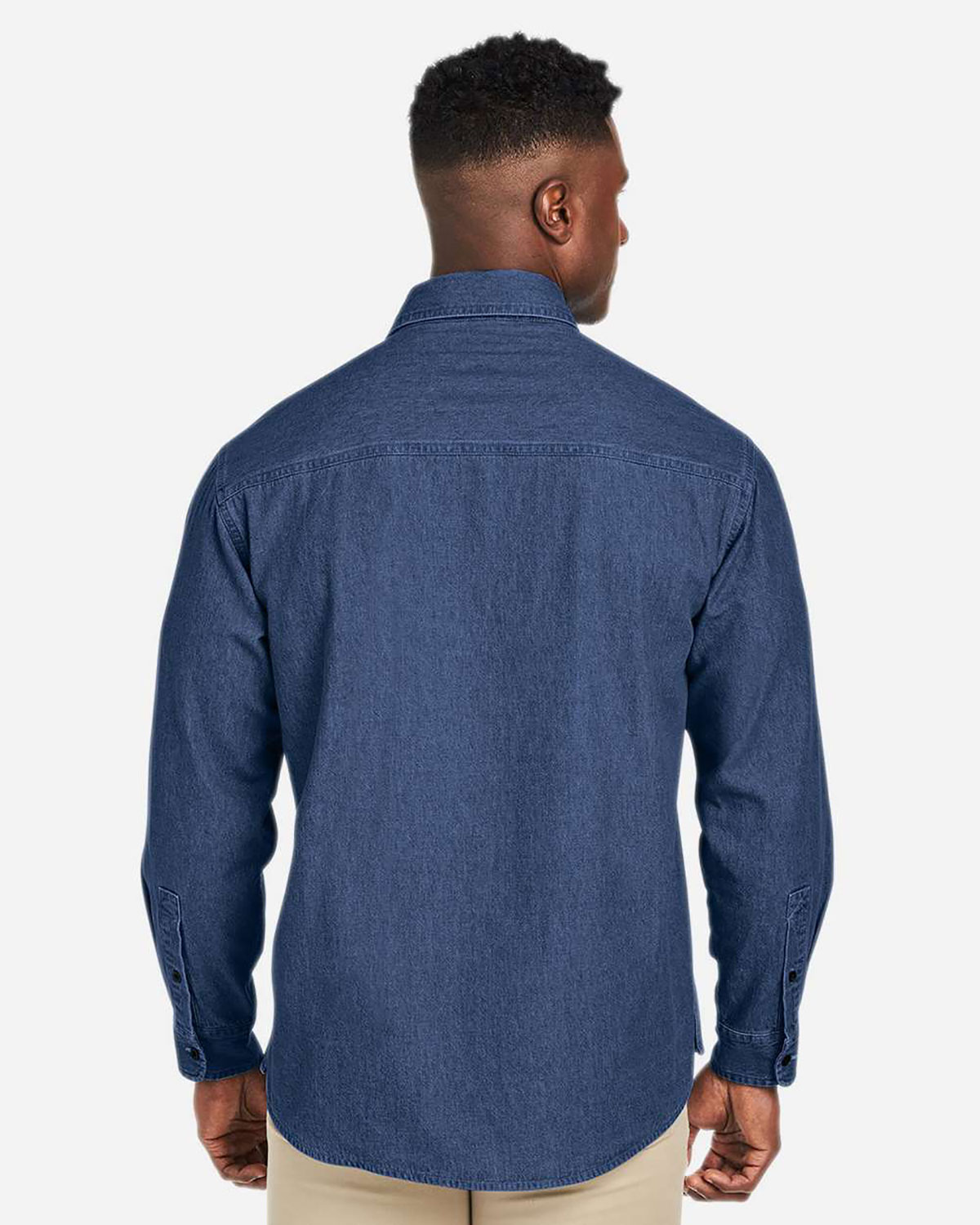 Harriton M540 Unisex Denim Shirt Jacket view 2