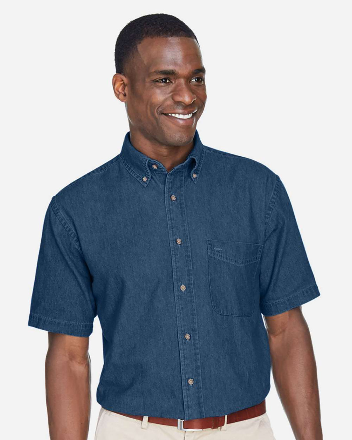 Harriton M550S Men's Denim Shirt