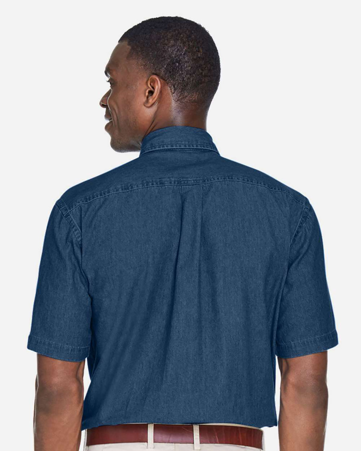 Harriton M550S Men's Denim Shirt view 2