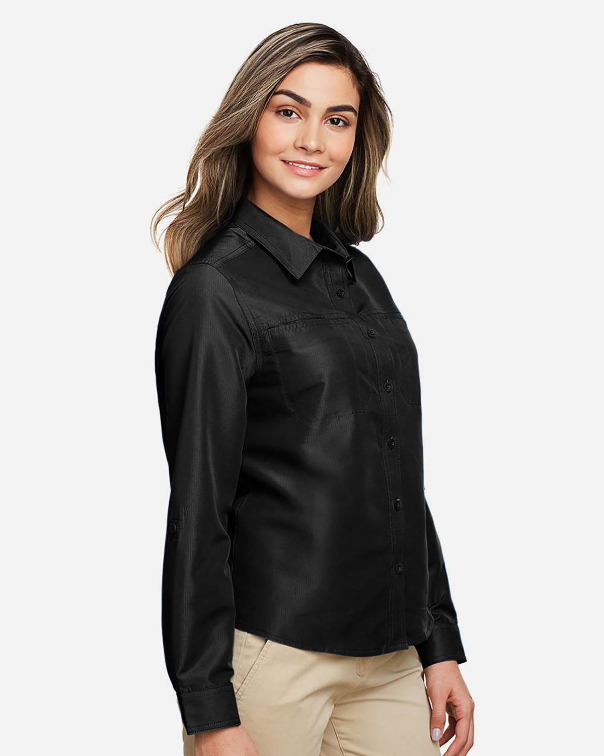 Harriton M580LW Women's Key West Performance Staff Shirt view 3